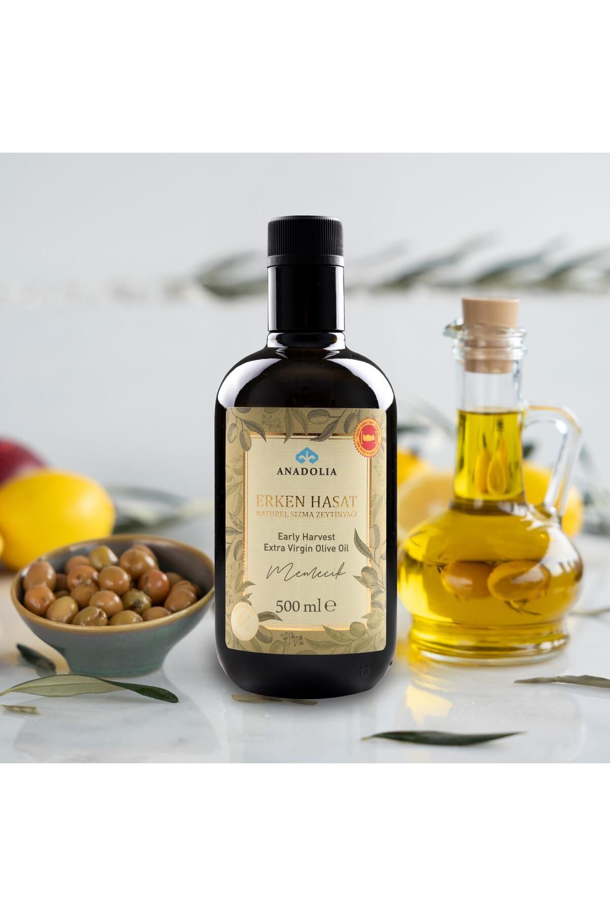 Anadolia Erken Hasat Soğuk Sıkım Natürel Sızma Zeytinyağı 500 ml