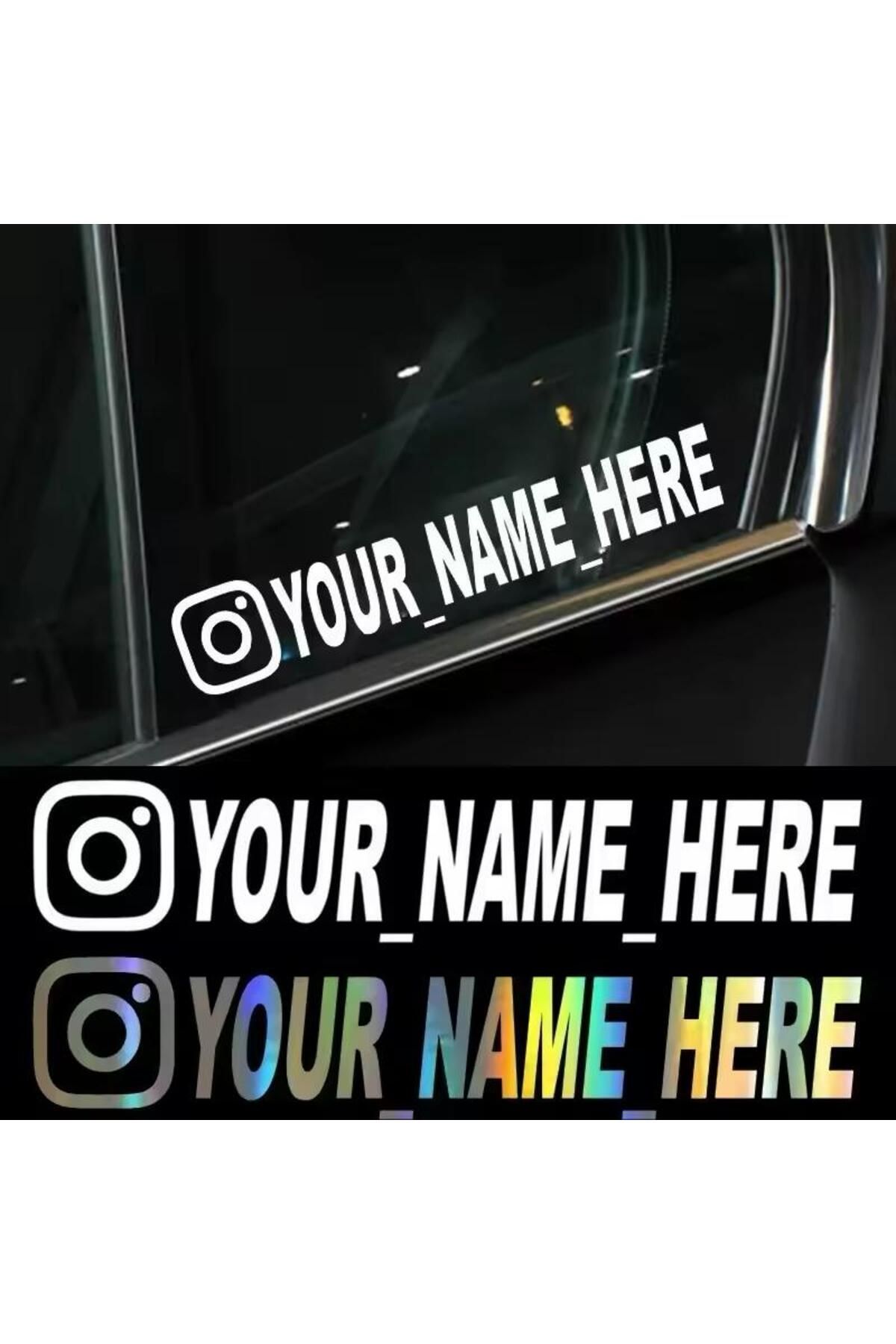 onurreklamonline Kişiye Özel Kullanıcı Adı Sticker – 20 cm – İsimli & Takma Adlı – Araç & Motosiklet Uyumlu –