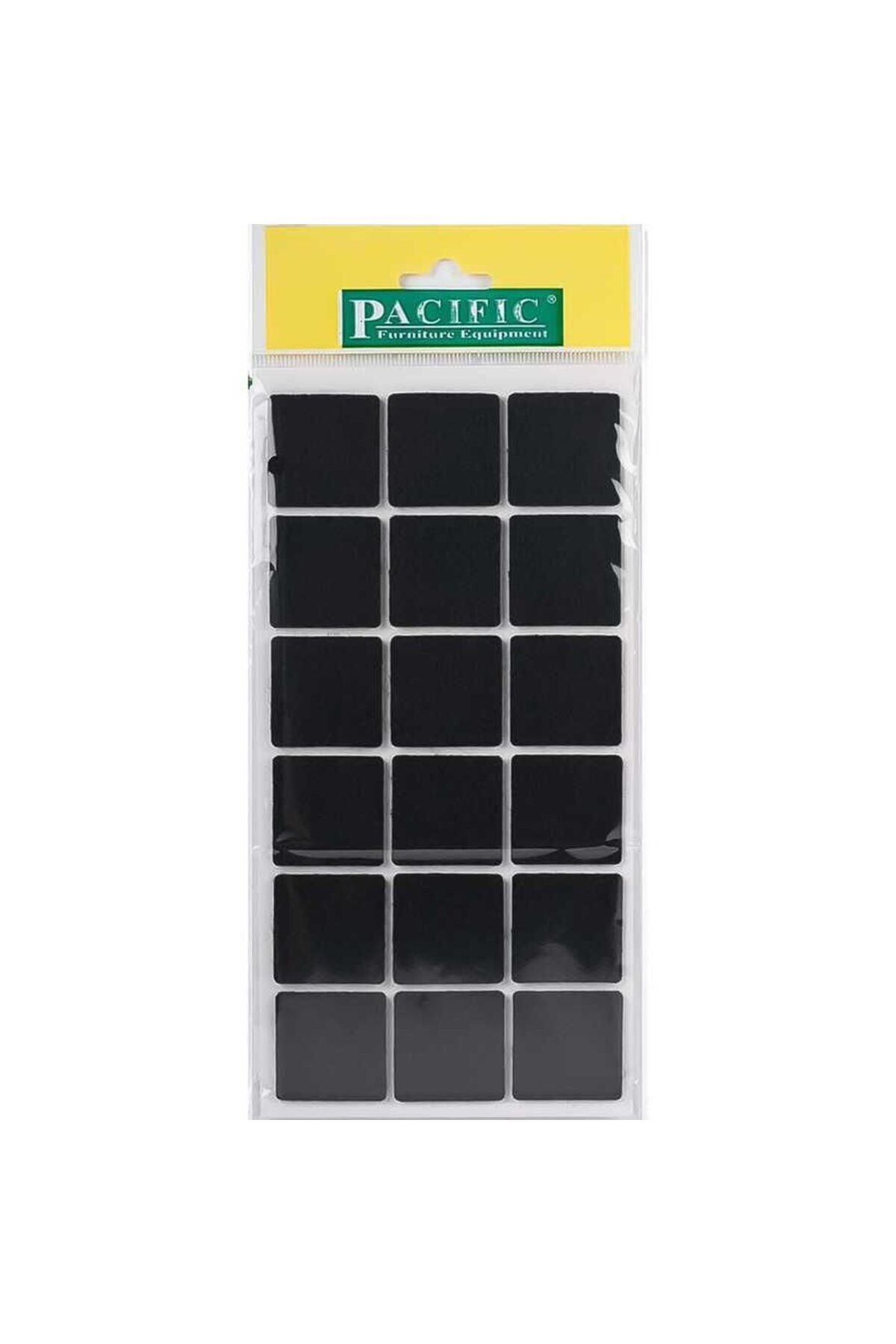 Toptan Bulurum Pacific 6035 BL Yapışkanlı Keçe 35 mm X 35 mm Siyah
