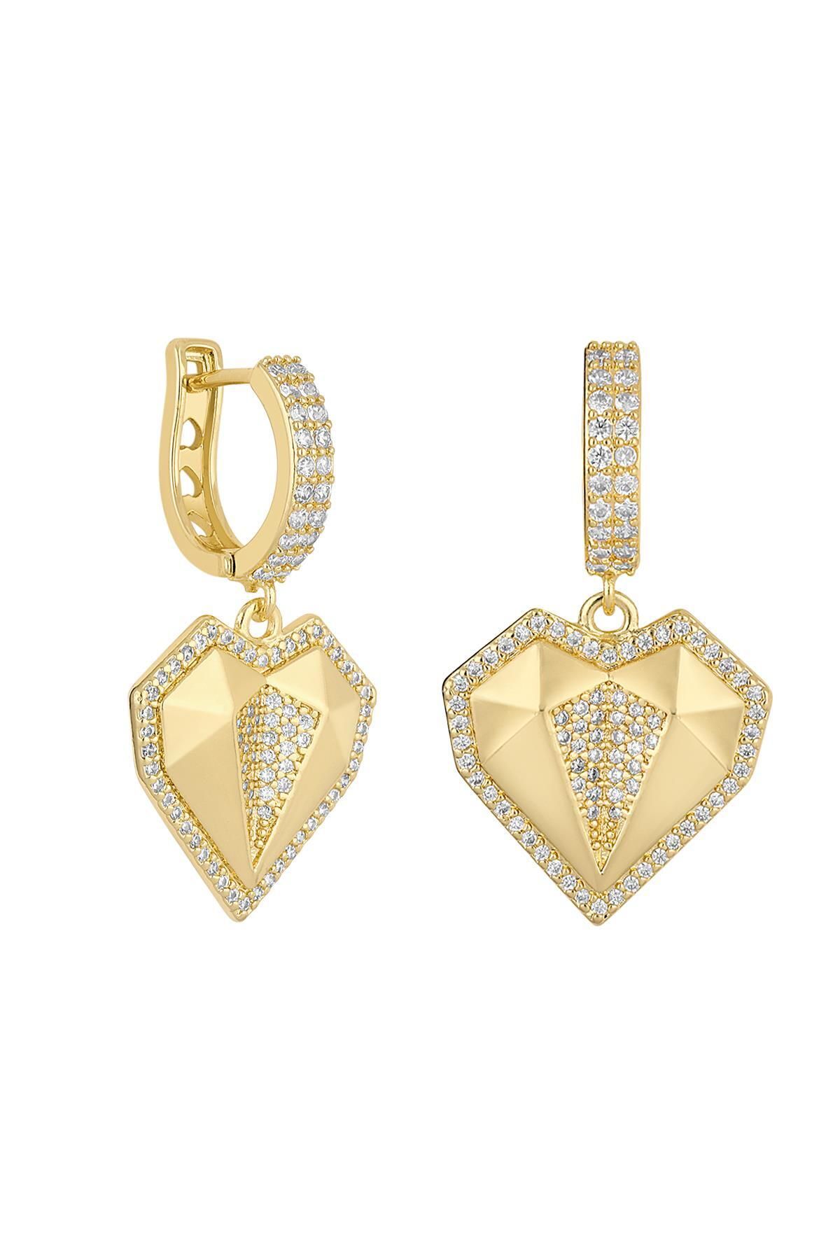 cacharel classic 14K Altın Kaplama Çelik Küpe