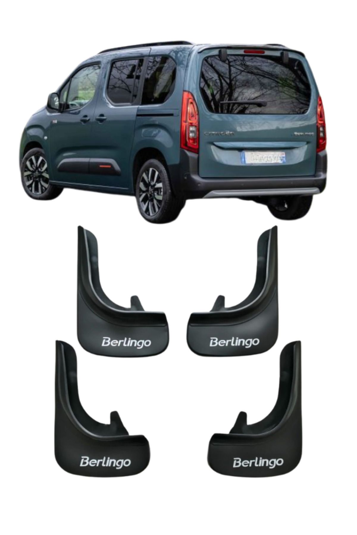 KAPOTO Citroen Berlingo Uyumlu 4’lü Paçalık Takımı – Ön Arka Çamurluk Tozluk Seti