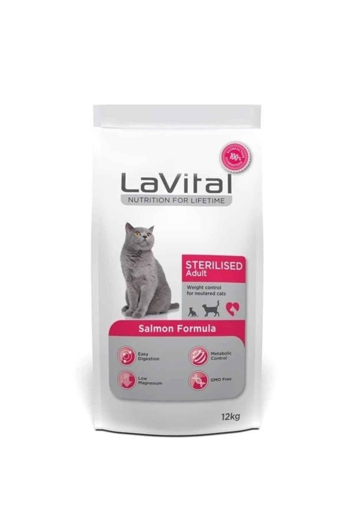 thebestnzm Lavital Sterilised Somonlu Kısırlaştırılmış Kedi Maması 12 Kg