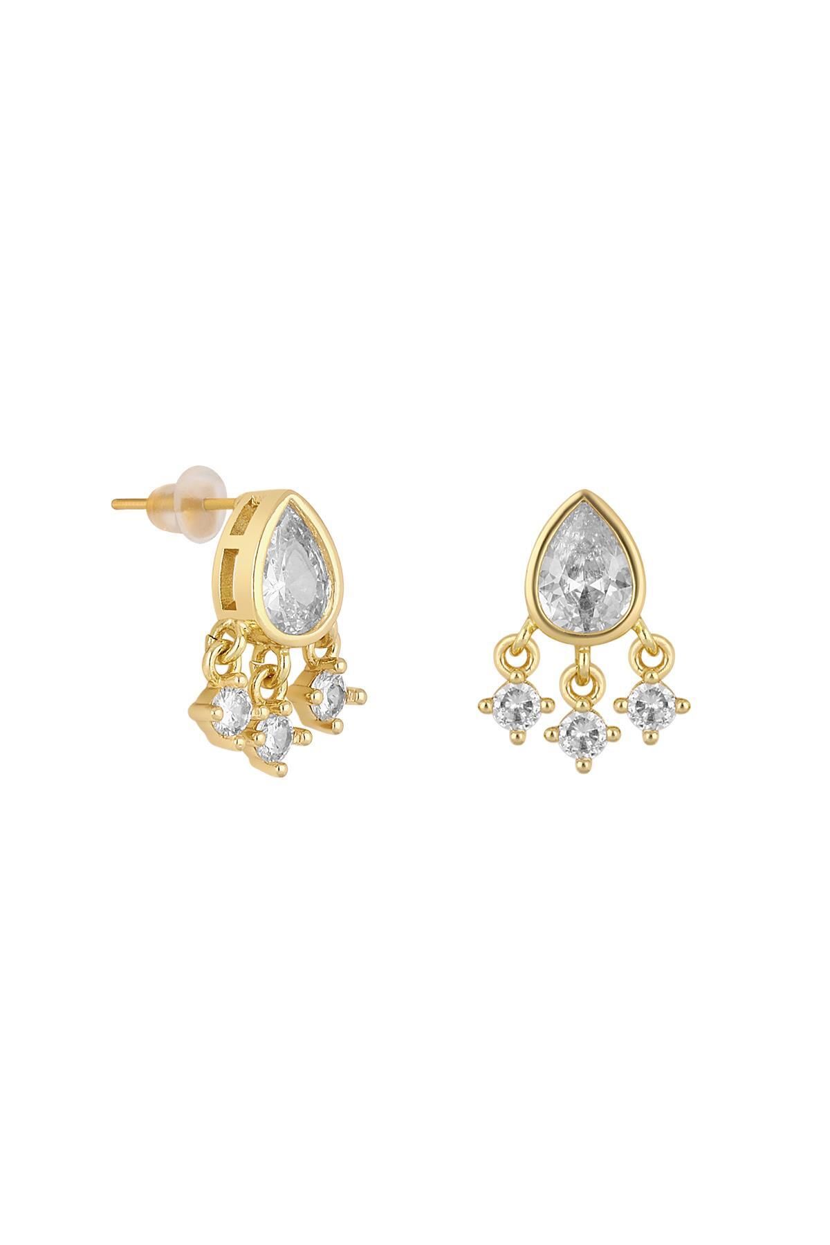 cacharel classic 14K Altın Kaplama Çelik Küpe