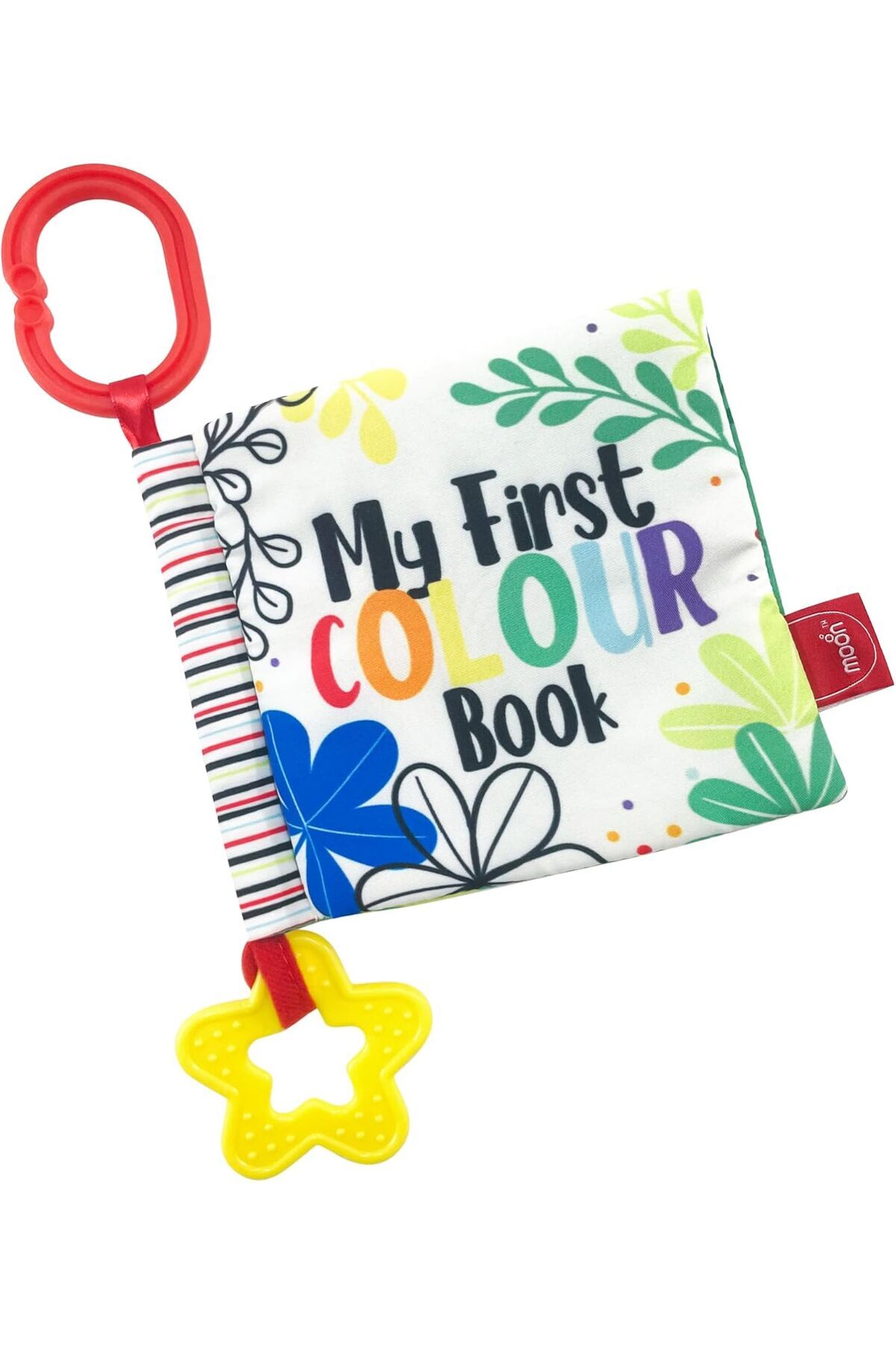 کتاب نرم برند مون برای نوزاد – کتاب رنگ‌آمیزی آموزشی برای نوزادان-کودکان نوپا-رنگارنگ