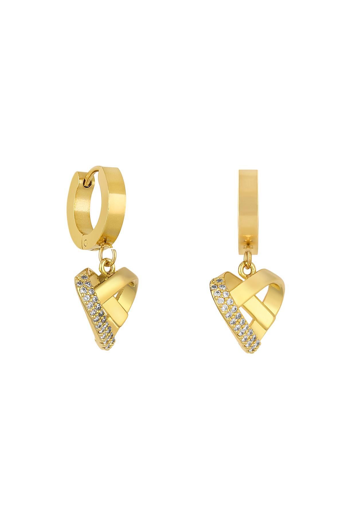 cacharel classic 14K Altın Kaplama Çelik Küpe