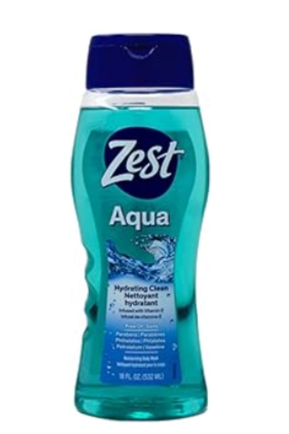 Zest Aqua Hydrating Clean Nettoyant Hydratant Body Wash 532 ml