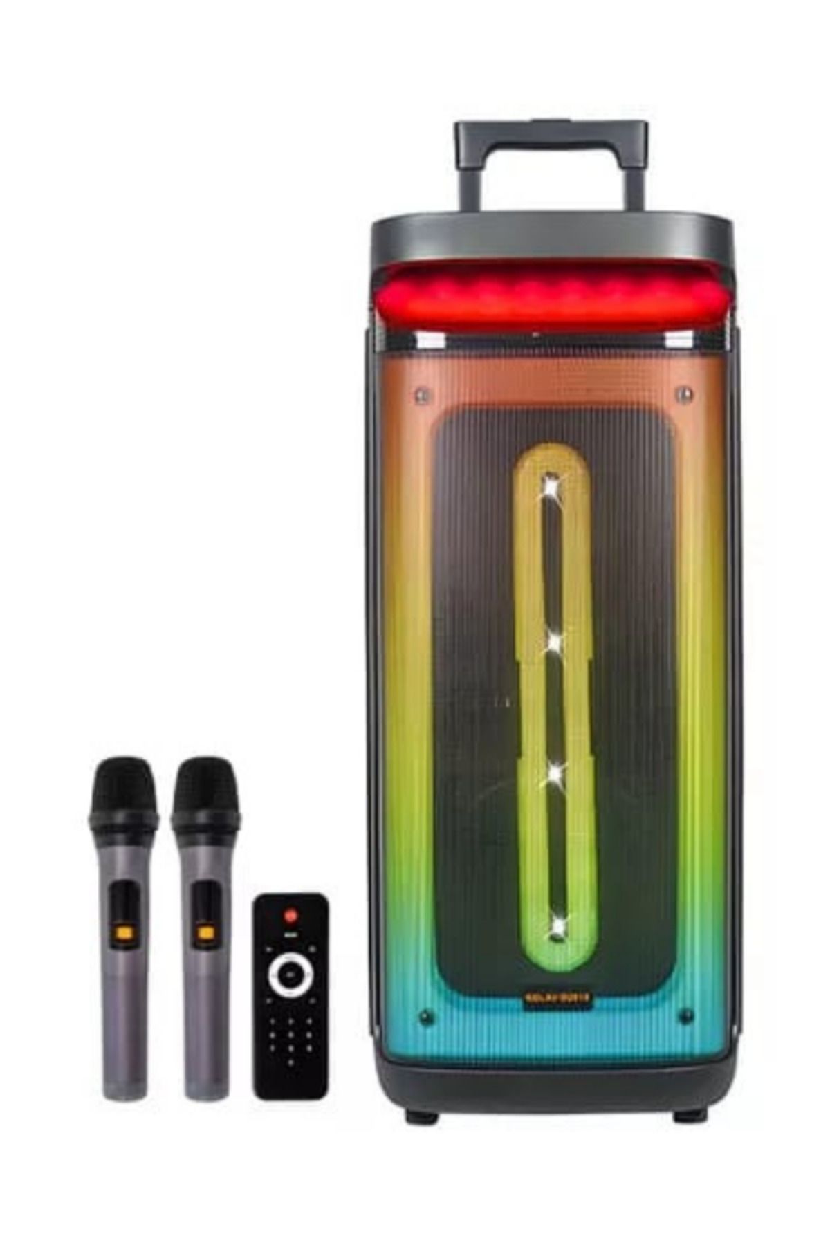 Tekno Gökhan D2815 Ultra Bass Rgb Işıklı Kablosuz Wireless Mikrofonlu Taşınabilir Parti Hoparlörü