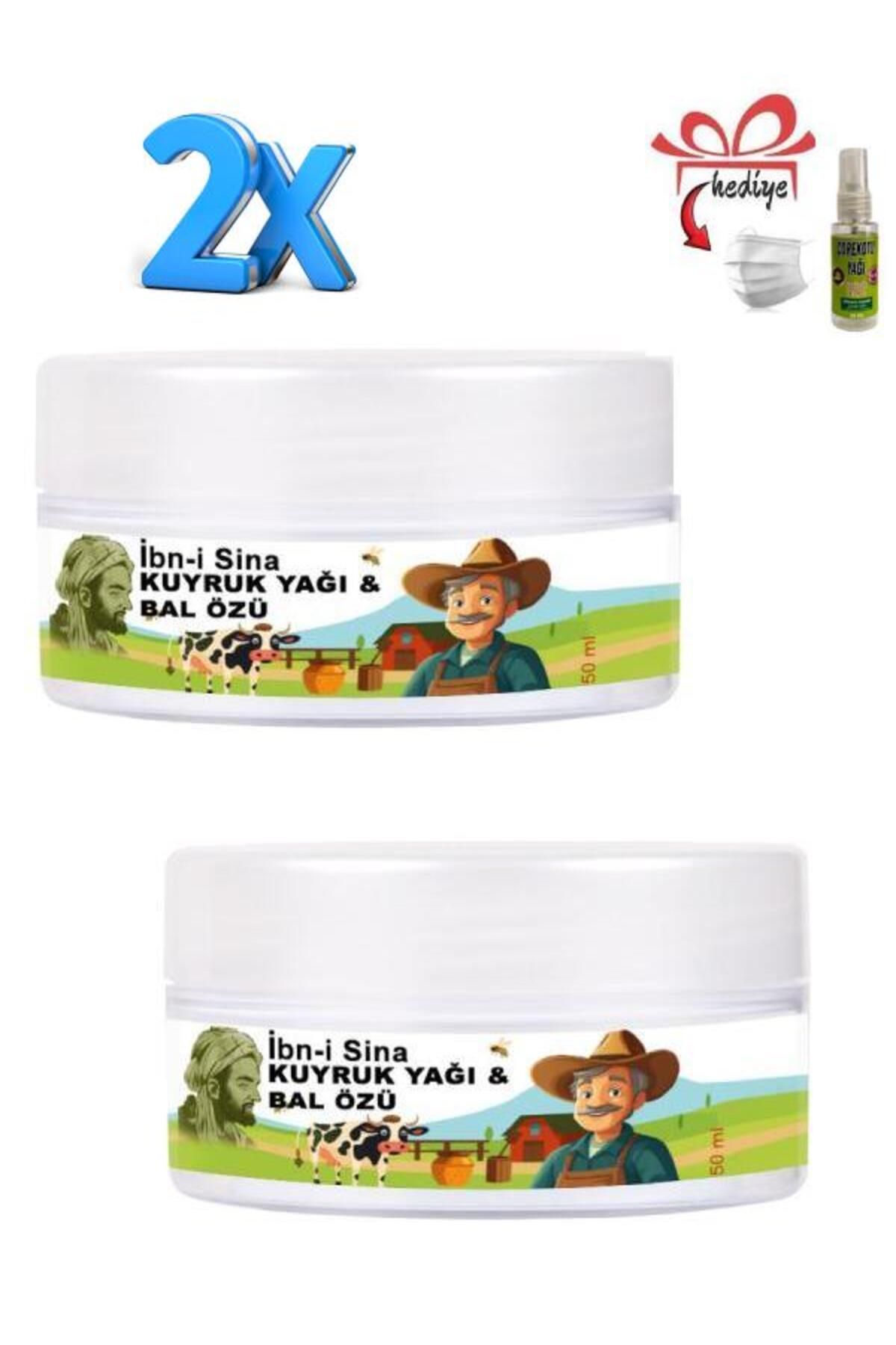 HELSOL İbn-i Sina Vücudunuza Teskin Edici Kuyruk Yağı&Bal Özü Bakım Kremi 50 ml x 2 ad + Çörek Otu Yağ ile