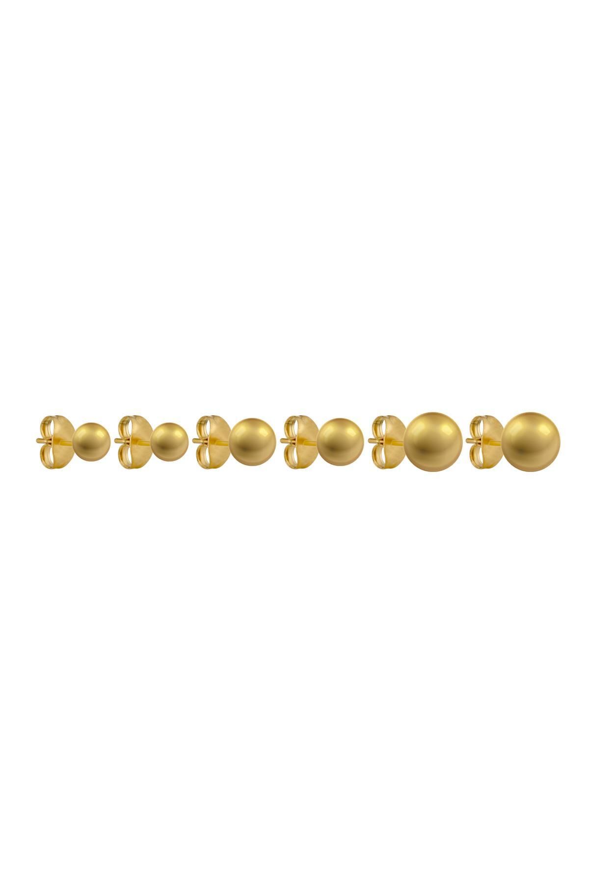 cacharel classic 14K Altın Kaplama Çelik Küpe