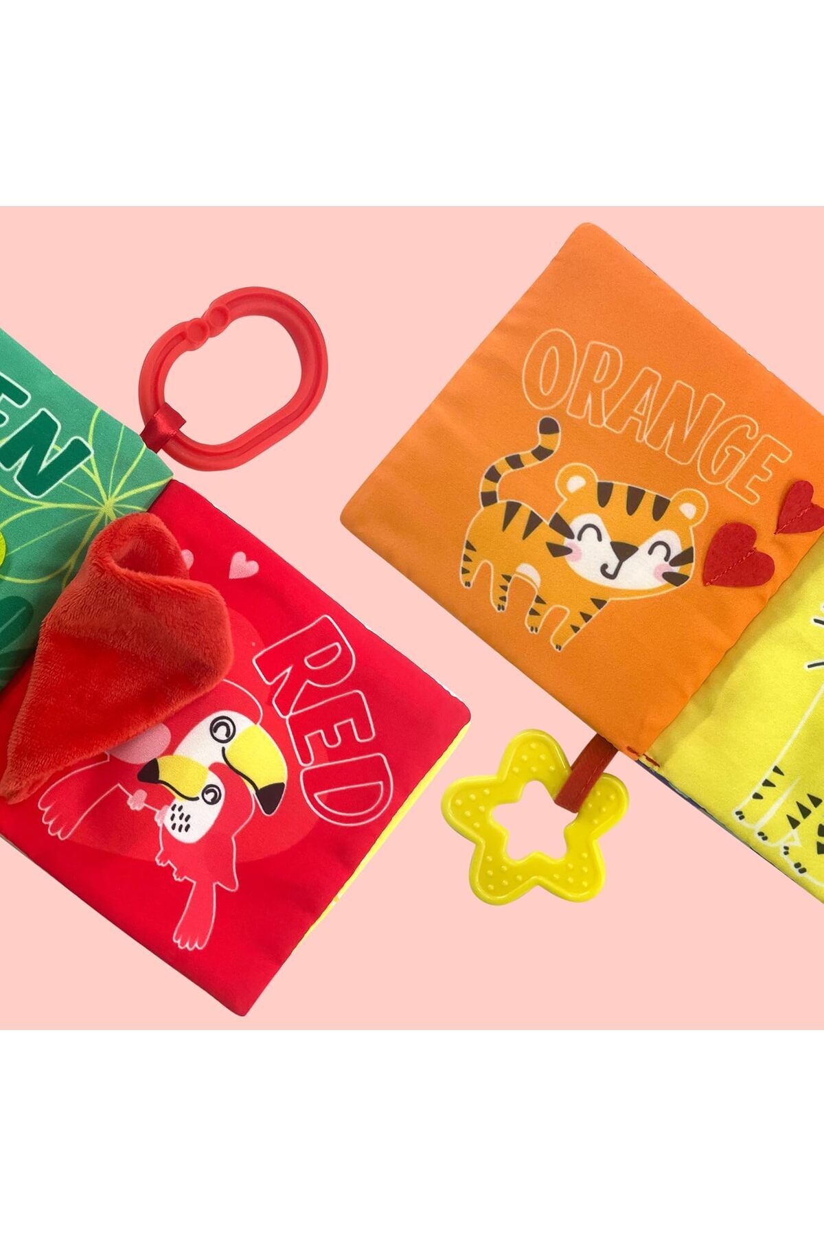 کتاب نرم برند مون برای نوزاد – کتاب رنگ‌آمیزی آموزشی برای نوزادان-کودکان نوپا-رنگارنگ