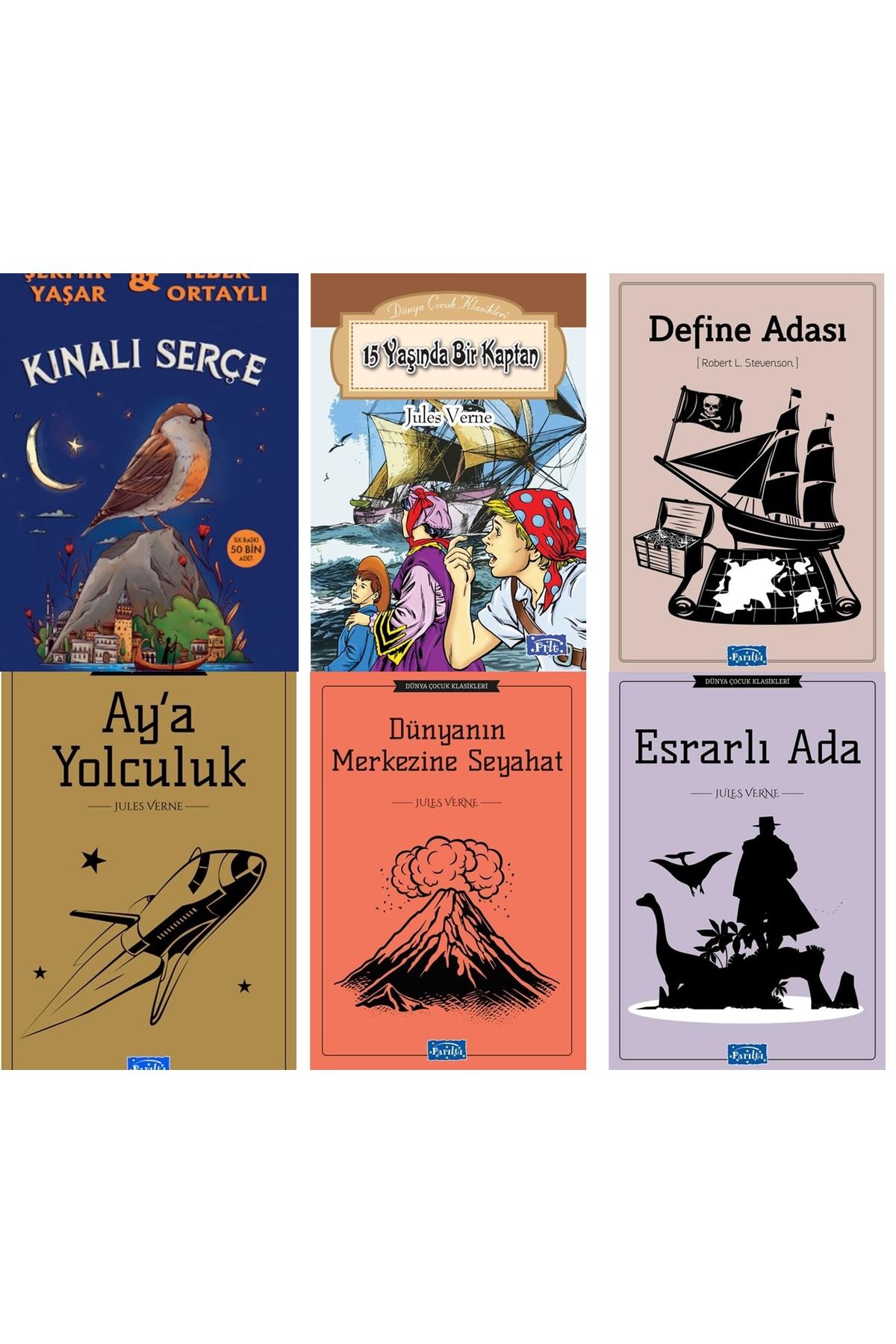 Parıltı Yayınları PARILTI YAYINLARI KINALI SERÇE DEFİNE ADASI 15 YAŞINDA BİR KAPTAN AYA YOLCULUK