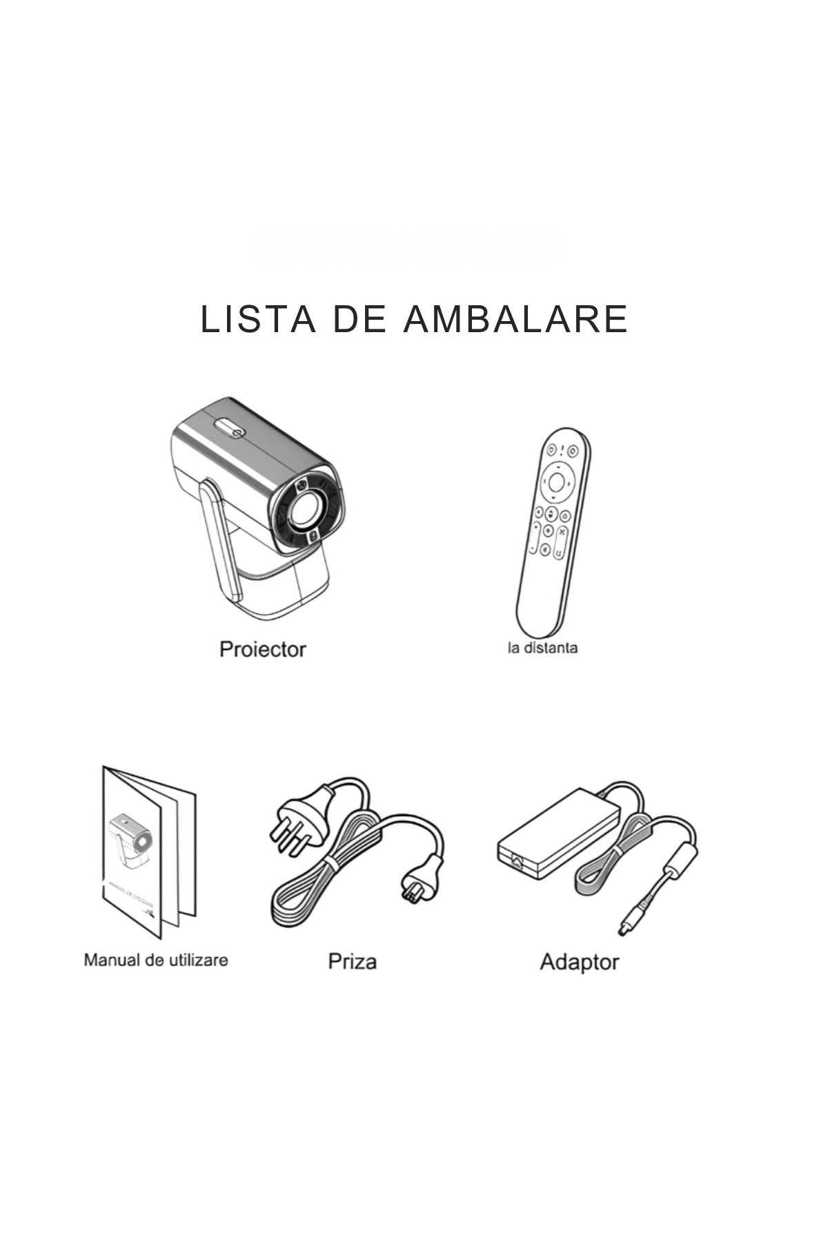 ATOMKIT-Video projector with battery included, Over 2 hours of operation, EU plug connection, 160 ANSI, White 13