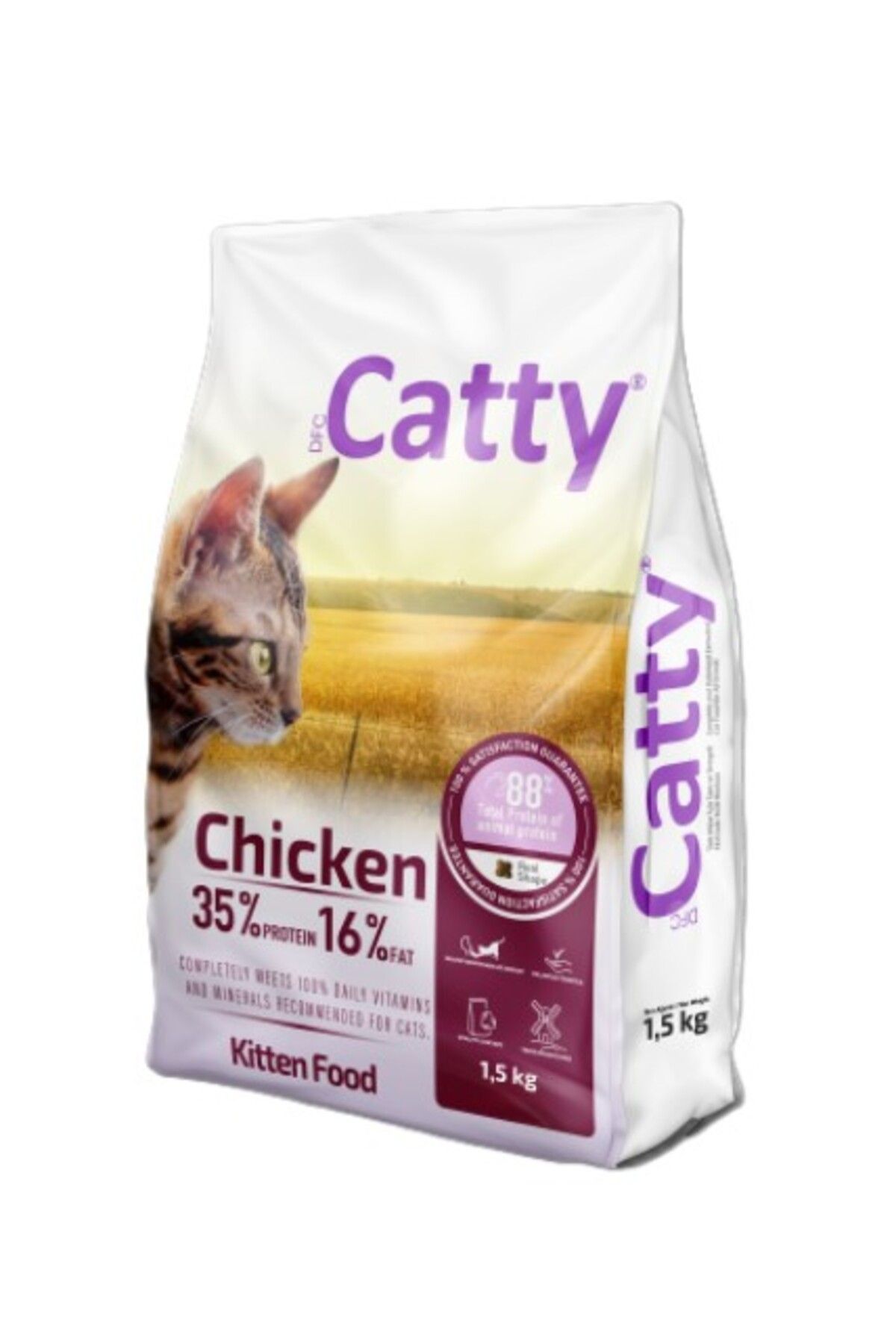Catty Kitten Tavuklu Yavru Kedi Maması - 1.5 Kg | Sağlıklı Gelişim ve Güçlü Bağışıklık