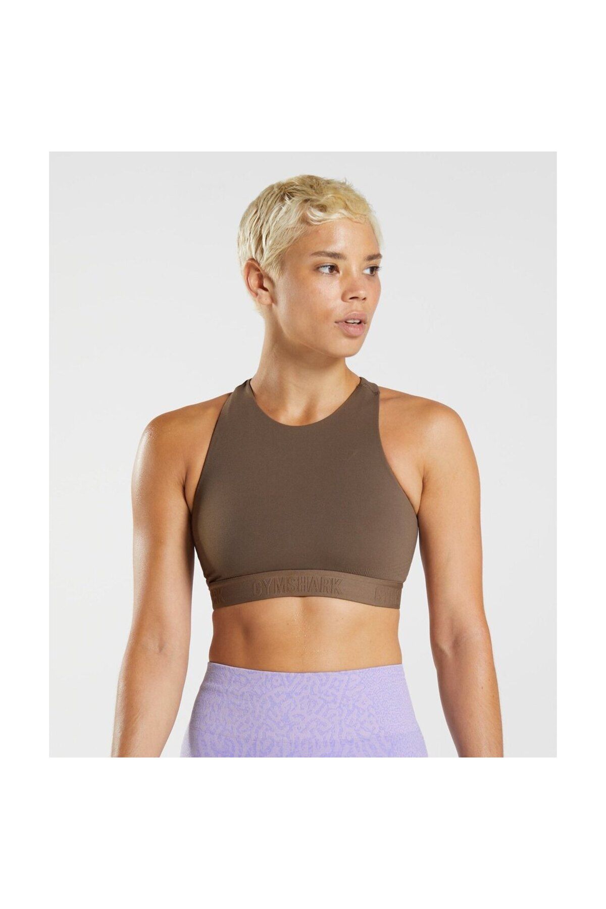 VibeGaia Performance Bra Çift Katlı Pedli Spor Sütyeni Krem Bralet