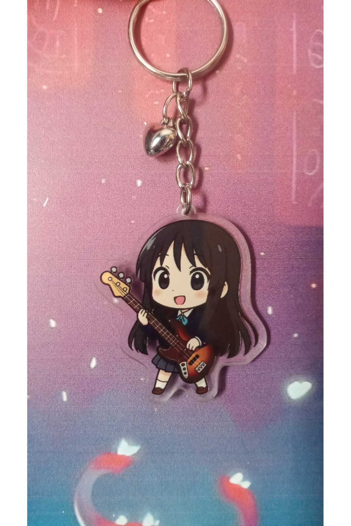 Atölye Moonlit K On Mio Akiyama Anahtarlık K-On! Anime Anahtarlık Çanta Süsü