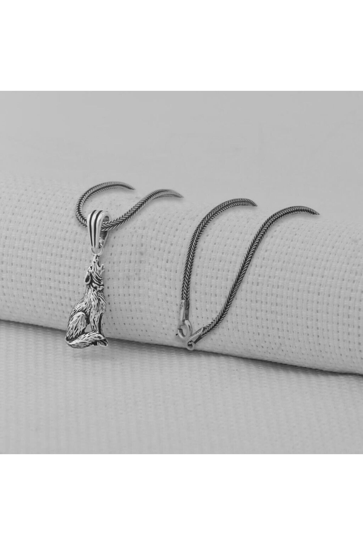 shop Kurt Simgeli 925 Ayar Gümüş Erkek Kolye