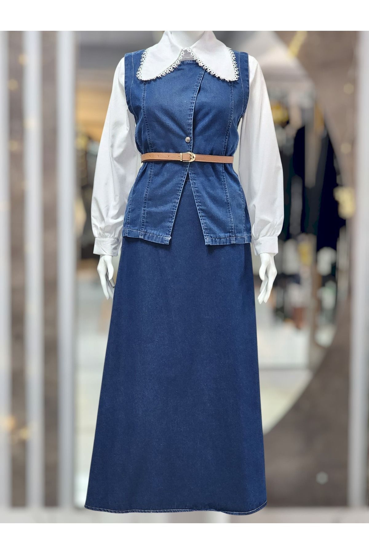 Ayce Moda ETEKLİ KOT TAKIM