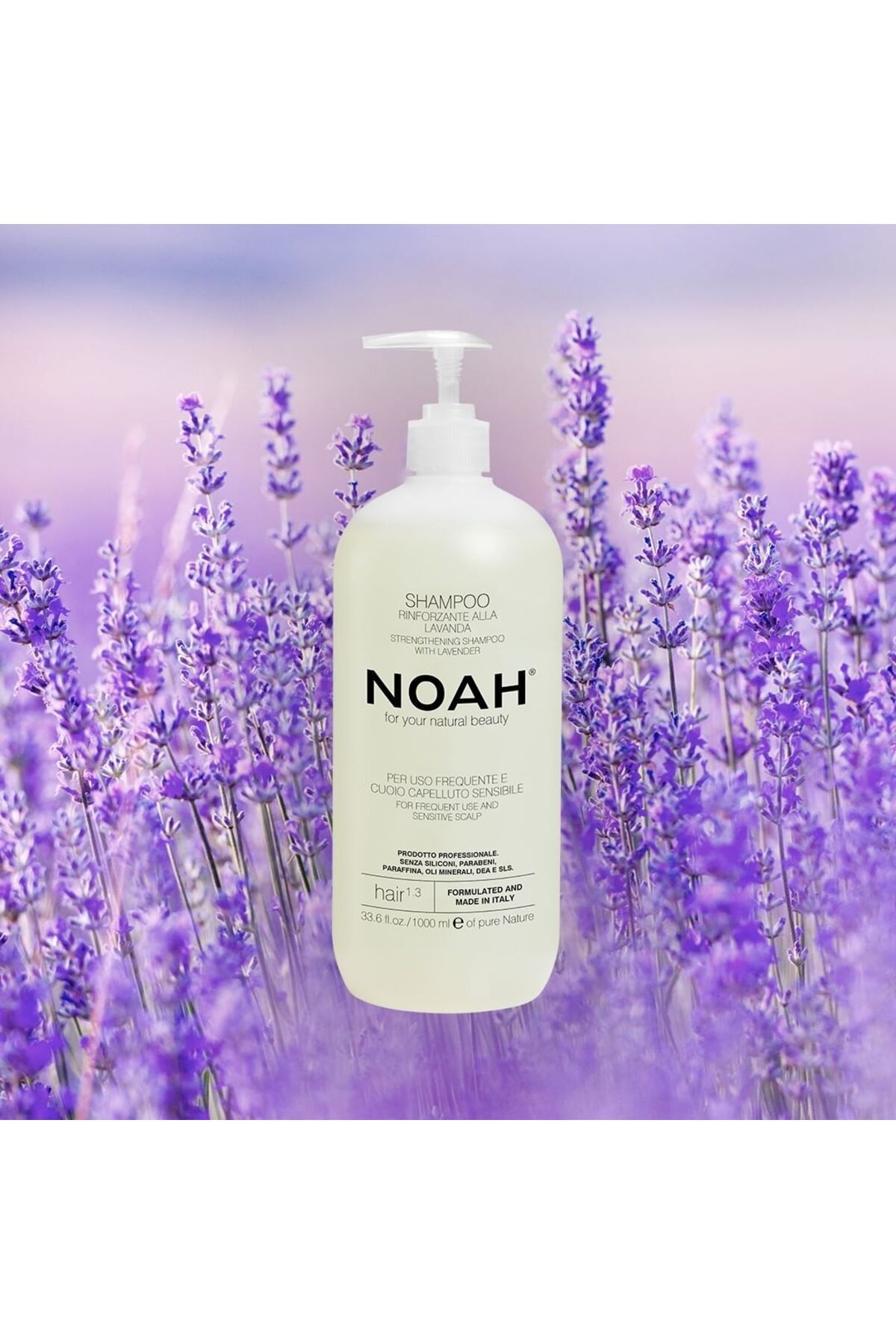 Noah-Șampon fortifiant cu lavandă pentru utilizare frecventă și scalp sensibil (1.3), Noah, 1000 ml 2