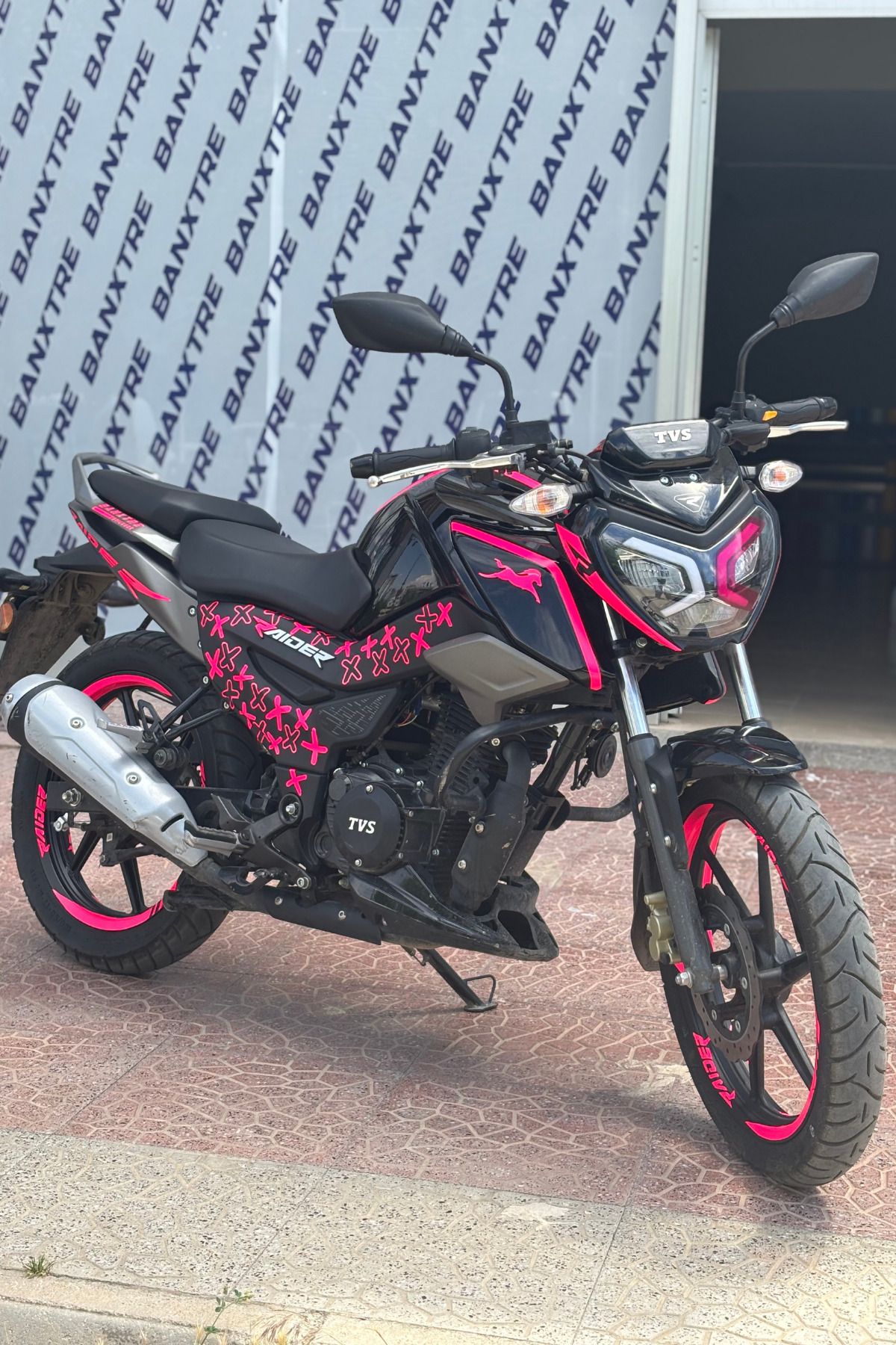Banxtre TVS Raider için 78 Parça Komple Motor Sticker Seti