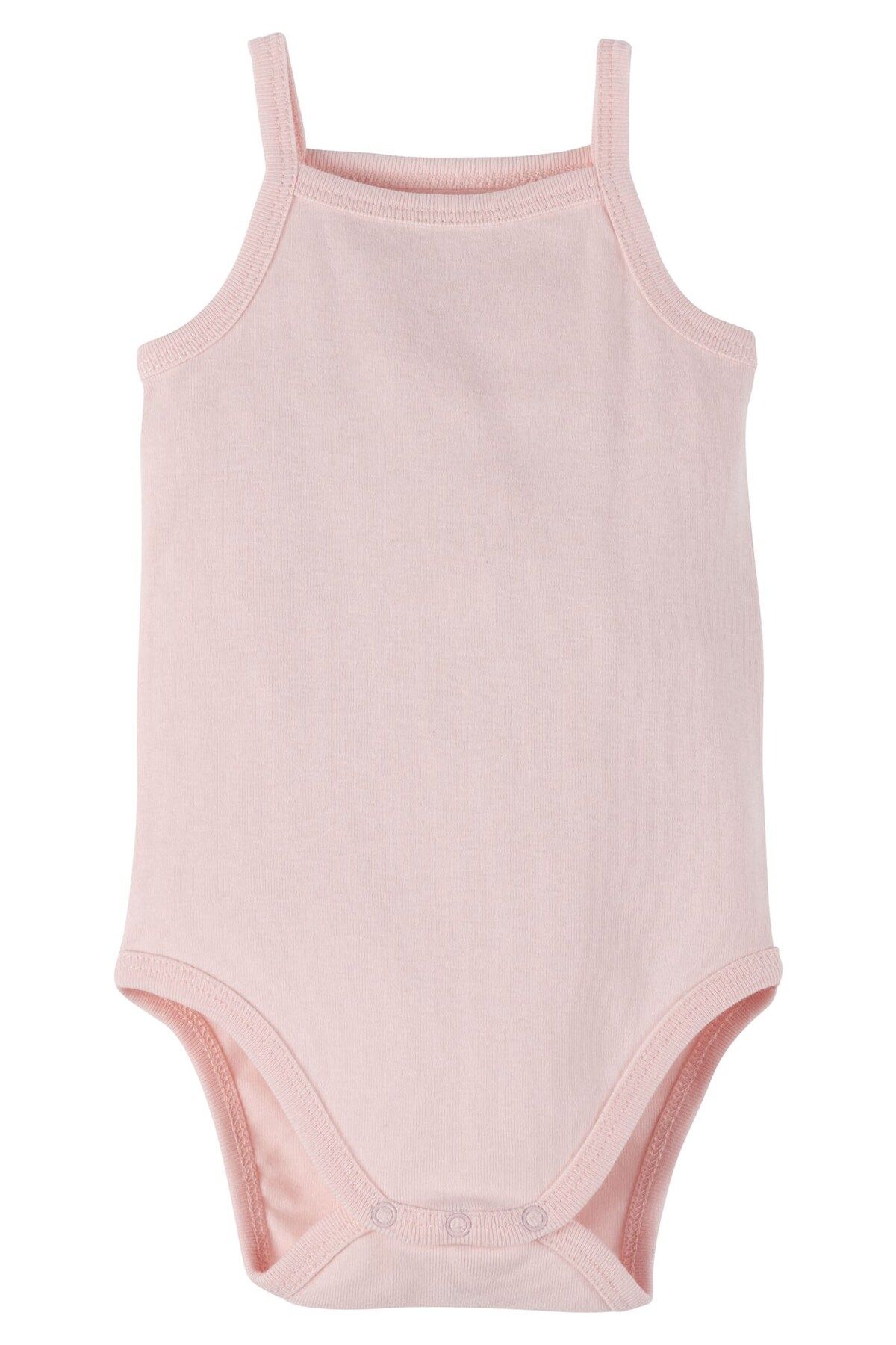 İdilbaby&Mamino İDİLBABY&MAMİNO kız bebek ip askılı pembe basic body