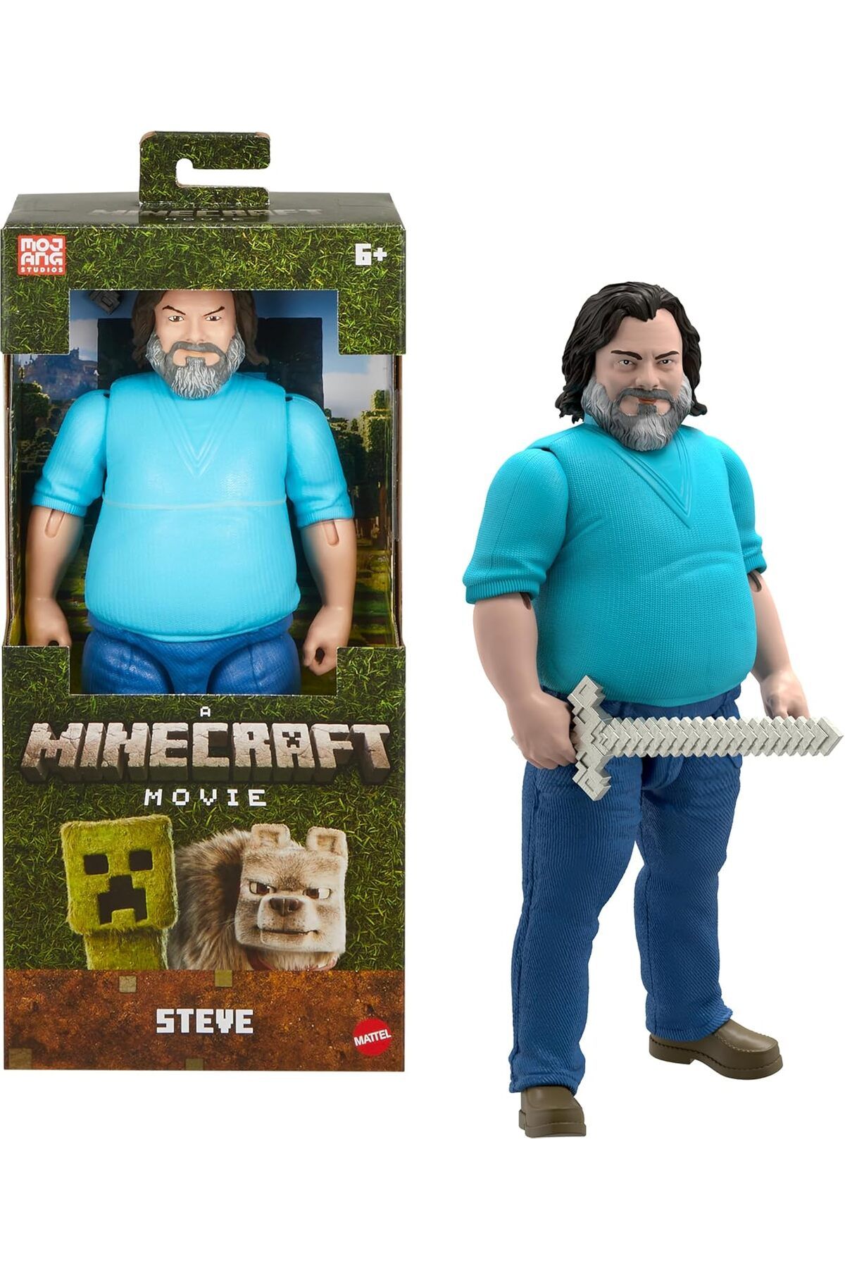 mattel Minecraft Movie Steve 30 Cm Figür Oyuncak – Kılıç Aksesuarlı