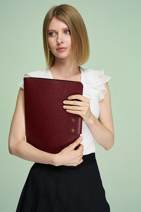 MORCA Organizer Evrak & Laptop & Tablet Çantası Bordo Costa