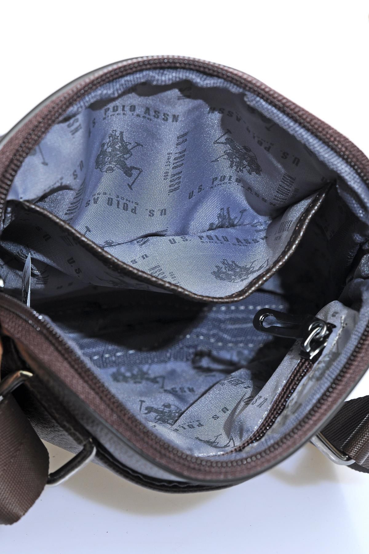 کیف شانه ای چند رنگ مردانه پایه. Polo Assn Pleven Plexr6766 Brown 's Cross U.S. Polo Assn.