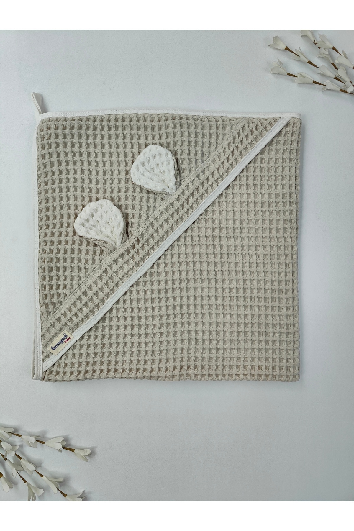 CATRE PİKE BEBEK BATTANİYESİ ÇİFT TARAFLI BEBEK HAVLU ÖRTÜ ULTRA SOFT COTTON YENİDOĞAN HEDİYELİK MEVSİMLİK fotoğrafı 5 (önizleme)