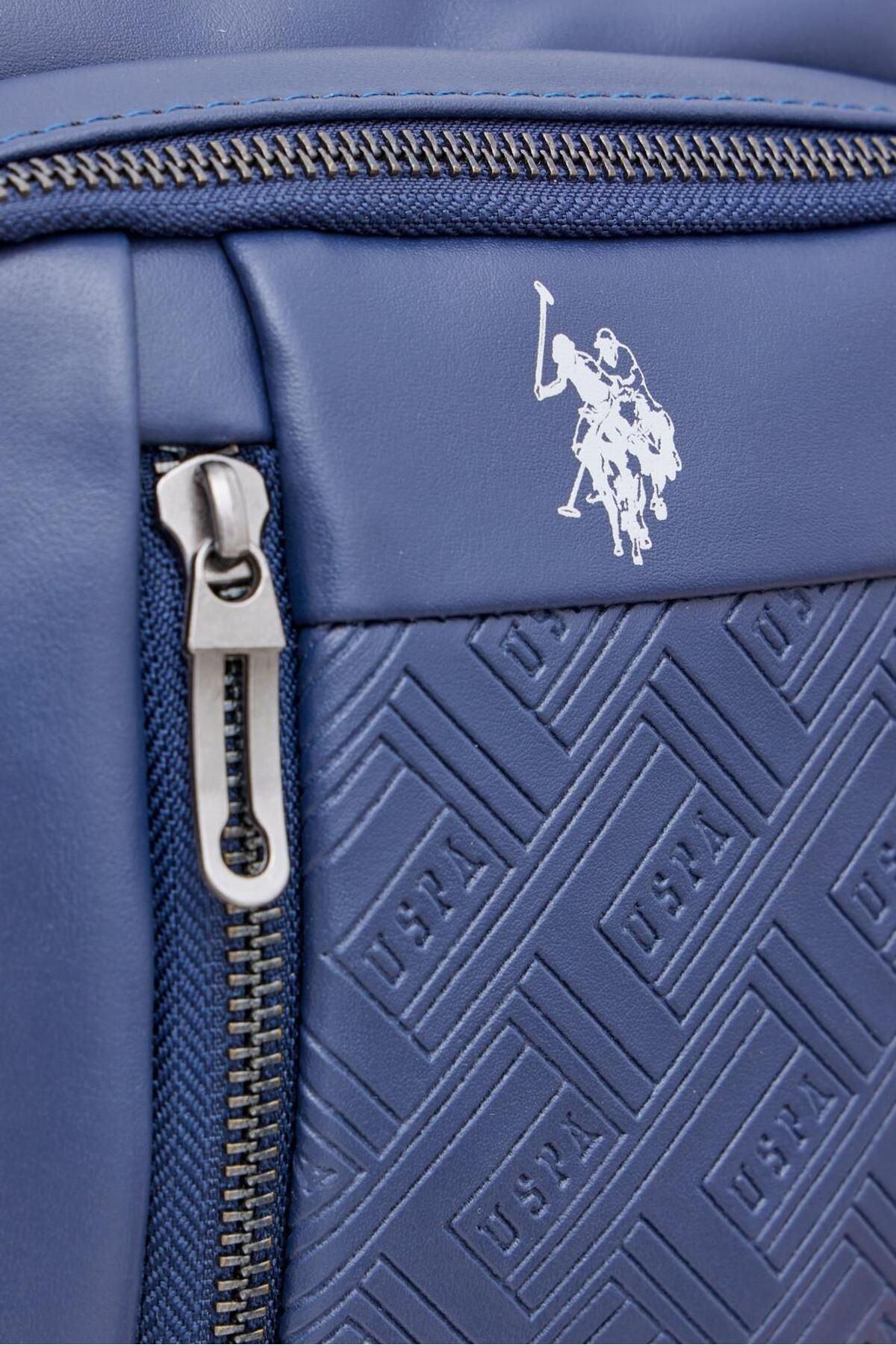 کیف شانه ای آبی مردانه پایه. چوگان Assn. پلون اورجینال U.S. Polo Assn.
