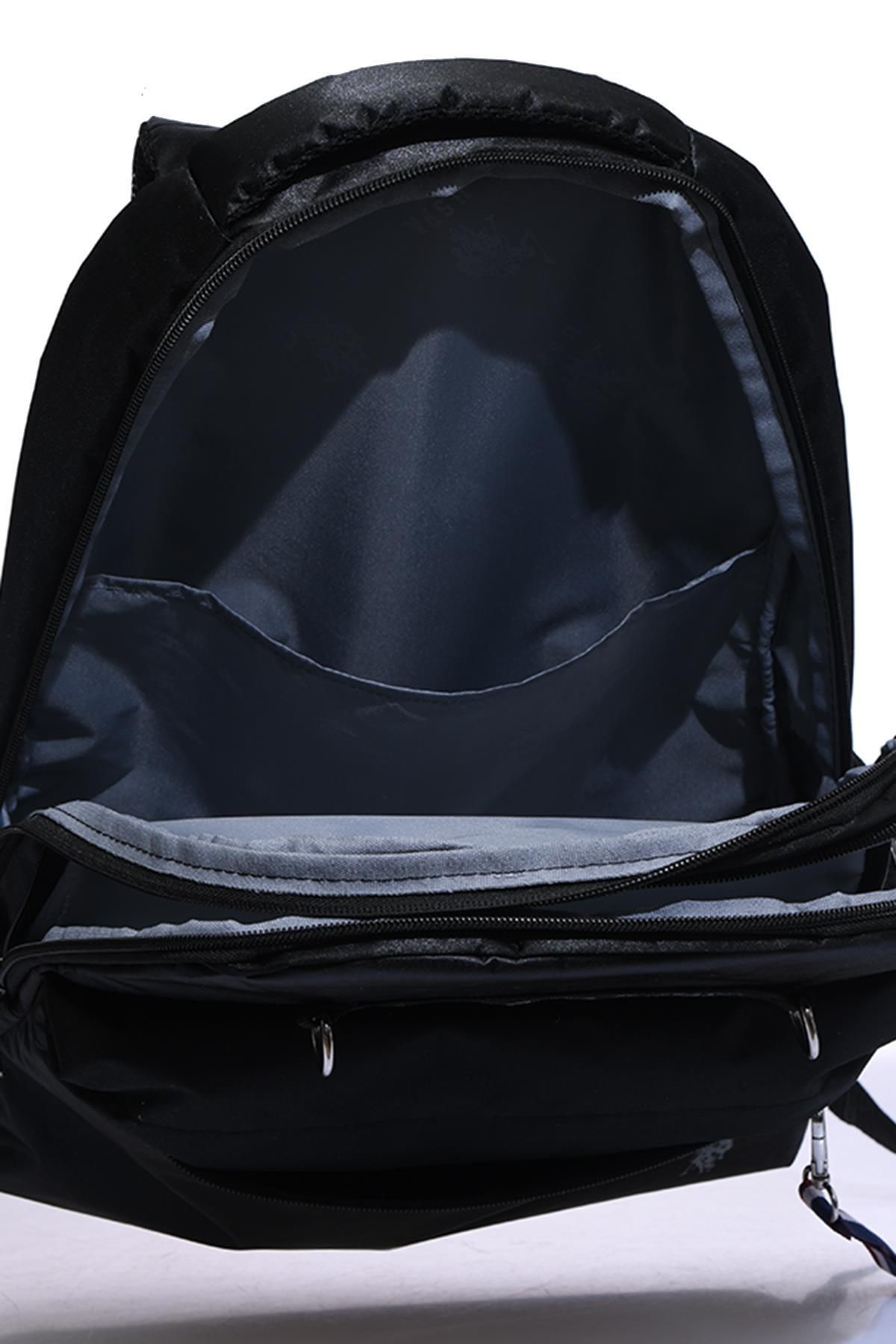 کوله پشتی مشکی مردانه و زنانه سیاه یونیسکس 23148 U.S. Polo Assn.