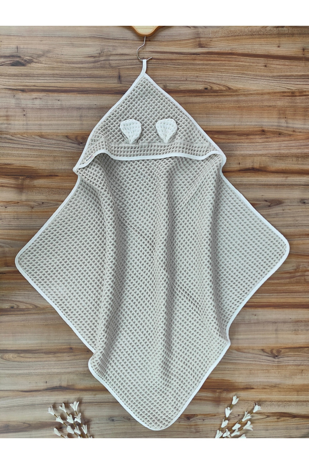 CATRE PİKE BEBEK BATTANİYESİ ÇİFT TARAFLI BEBEK HAVLU ÖRTÜ ULTRA SOFT COTTON YENİDOĞAN HEDİYELİK MEVSİMLİK fotoğrafı 3 (önizleme)