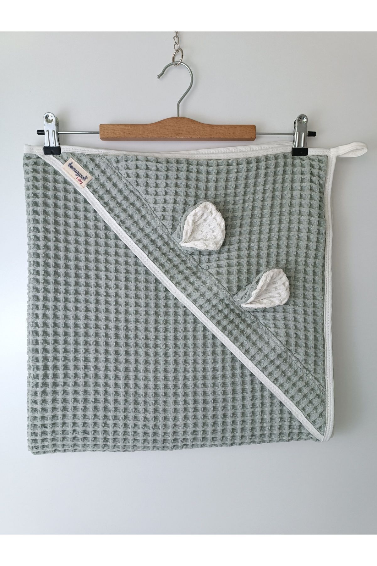 Tomuycuk Mint Pike Bebek Battaniyesi Doğal Organik Uyku Çift Taraflı Bebek Havlu Örtü Yenidoğan Mevsimlik fotoğrafı 2 (önizleme)