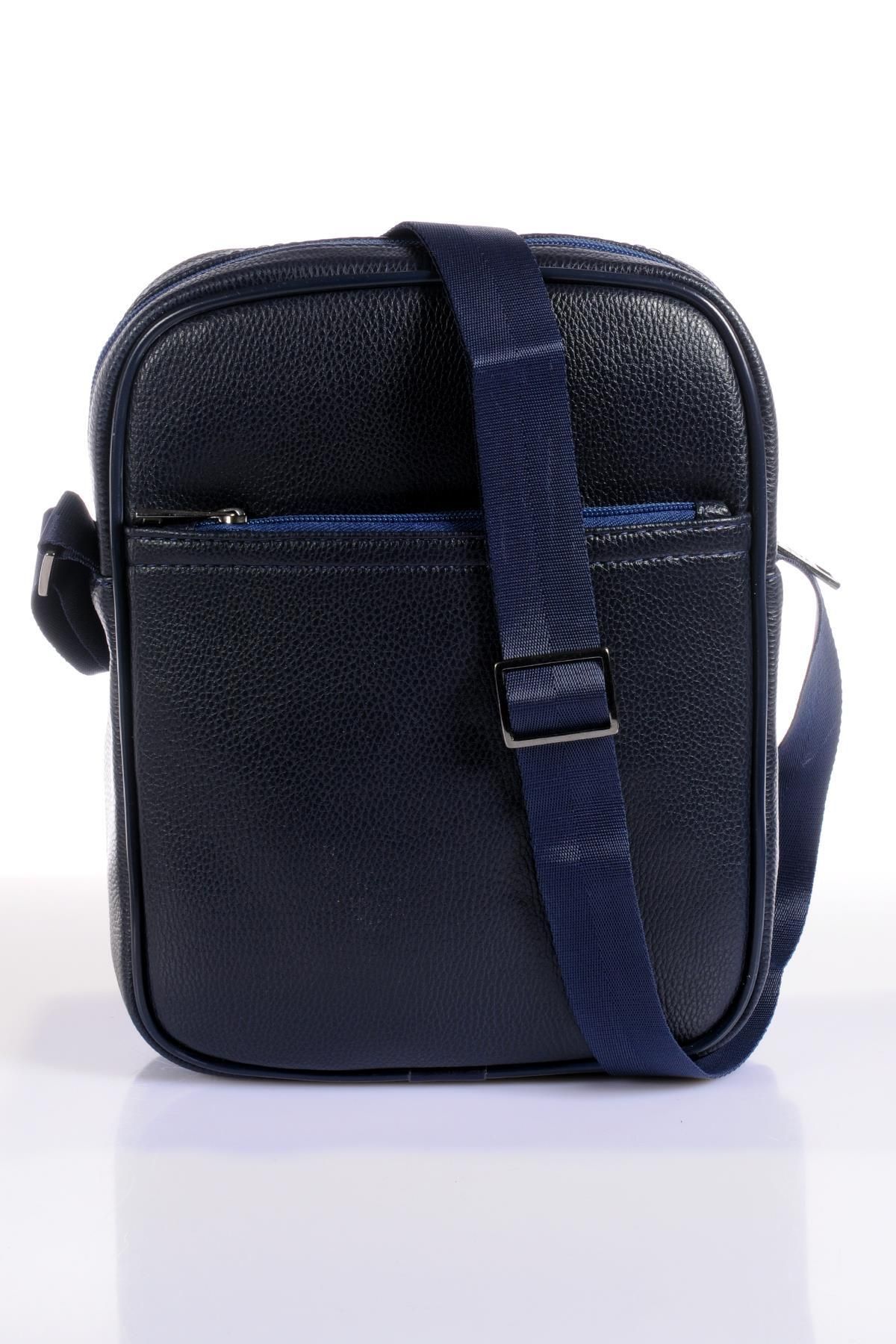 کیف شانه ای آبی مردانه و زنانه پایه. Polo Assn Pleven Plexr8420 Navy Blue یونیسکس Cross Bag U.S. Polo Assn.