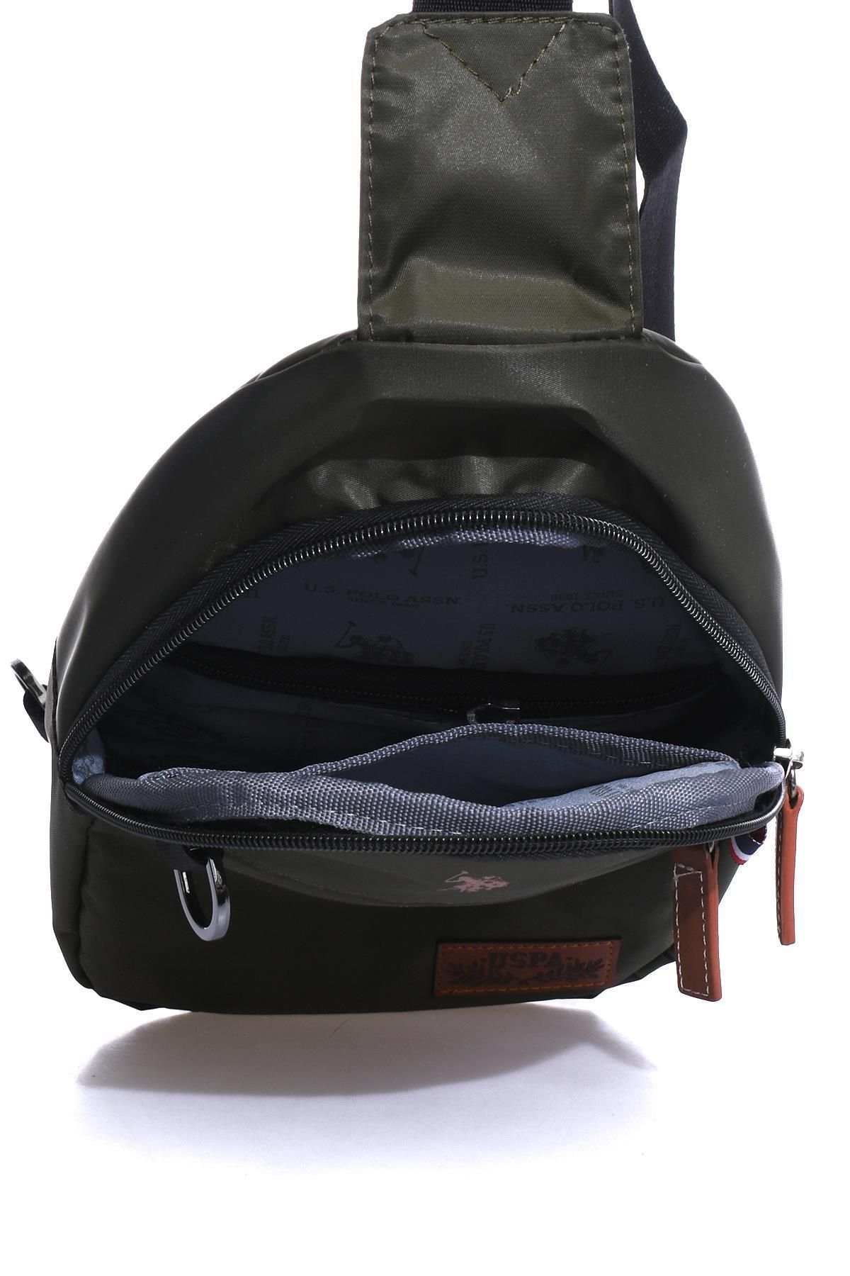 کیف شانه ای سبز مردانه و زنانه PLEXR22463 صلیب پستان یونیسکس کوله پشتی بدن U.S. Polo Assn.