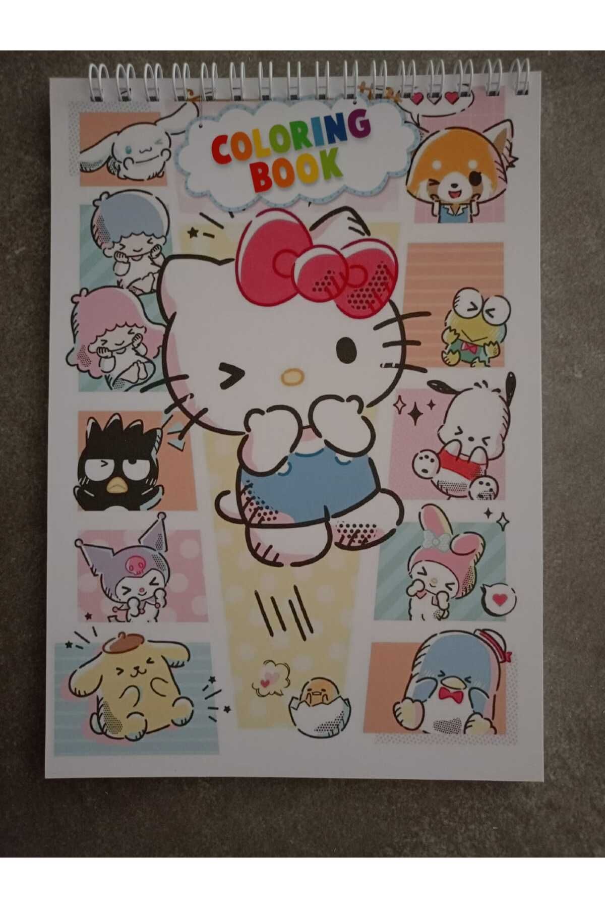 nihonwosekai Sanrio Anime A5 Boy 40 Yaprak Boyama Kitabı Kuromi My Melody