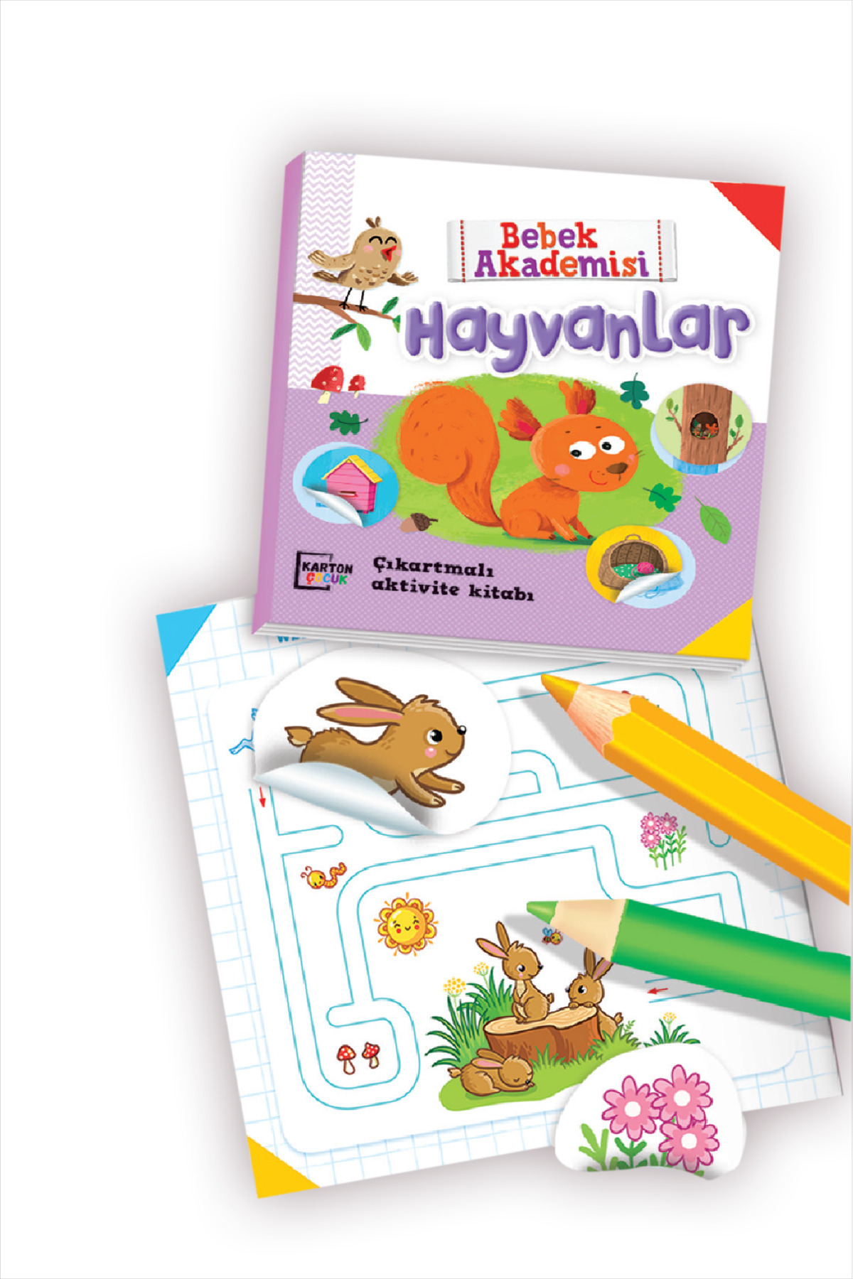 Dikkat Atölyesi Yayınları Hayvanlar Puzzle | Bulmaca Kart + Kitap 3+ Yaş Karton Çocuk fotoğrafı 3 (önizleme)