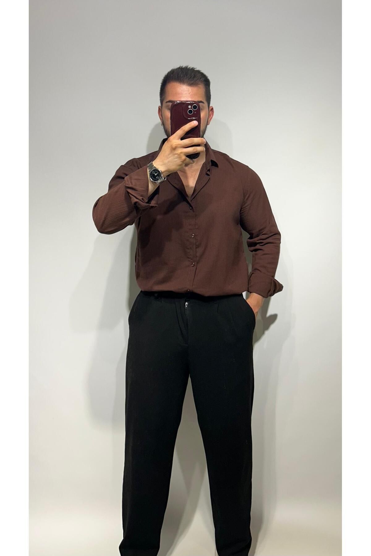ensbutik Oversize Krinkıl Gömlek
