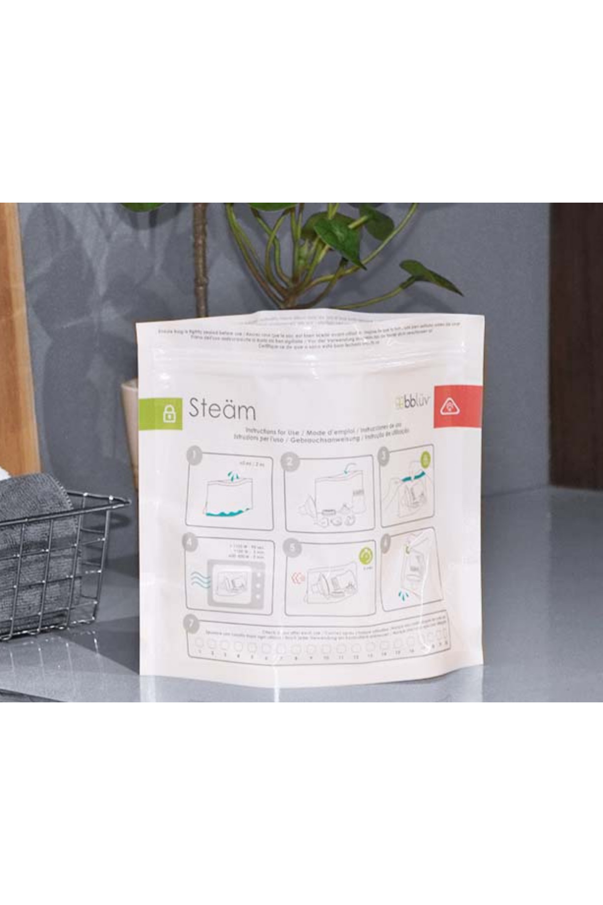 bblüv Steäm Mikrodalga Sterilizasyon Poşeti fotoğrafı 3 (önizleme)