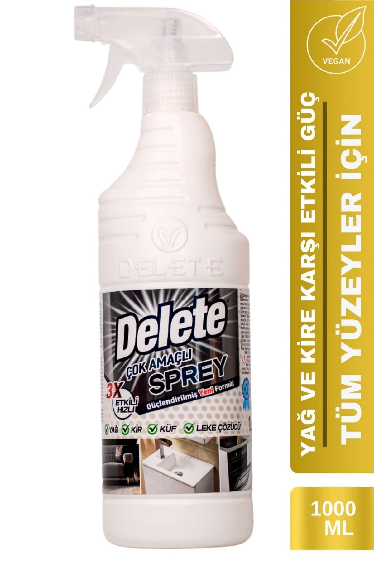 Delete Kokusuz Yağ Çözücü Sprey, Leke Çıkarıcı, Çok Amaçlı Temizlik **kalitede Rakipsiz, Temizlikte Eşsiz