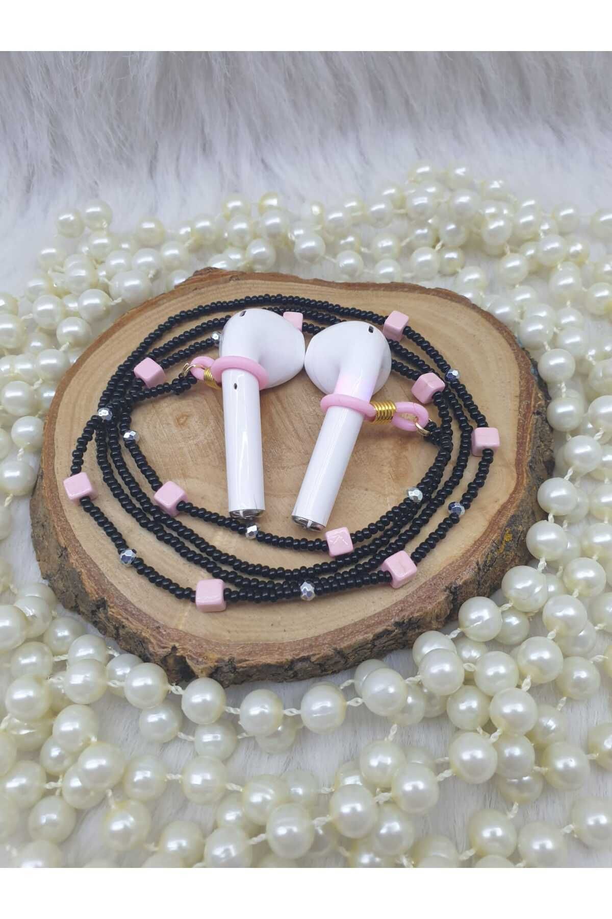 HAPPY HANDMADE ZİNCİR-KÜP DOĞAL TAŞ-KRİSTAL AİRPODS ASKISI-YENİ NESİL KULAKLIK ZİNCİRİ-HEDİYELİK