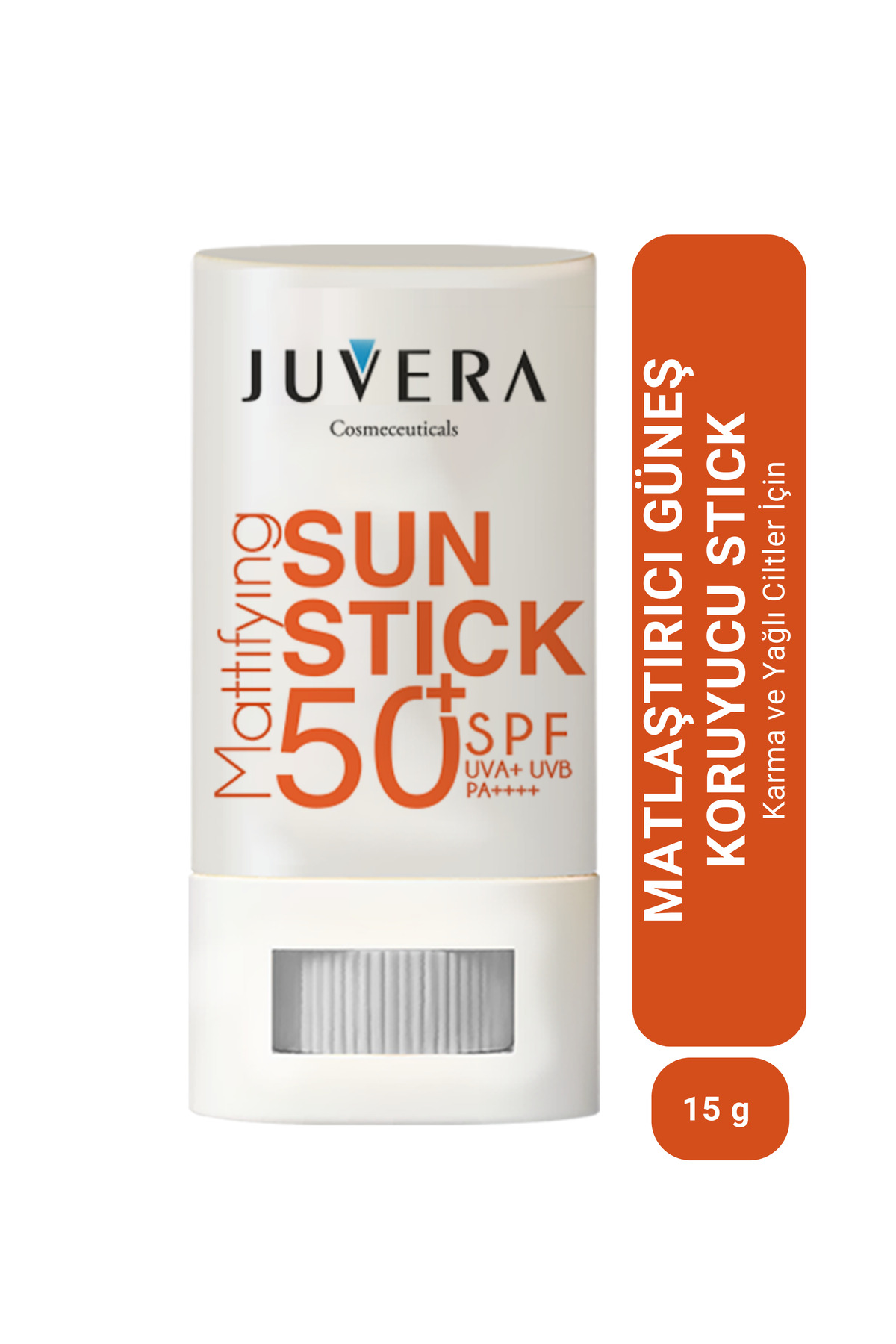JUVERA Cosmeceuticals Stick Güneş Koruyucu Krem Karma Ve Yağlı Ciltler Için 50spf Pa++++ 15gr — 100 05 003
