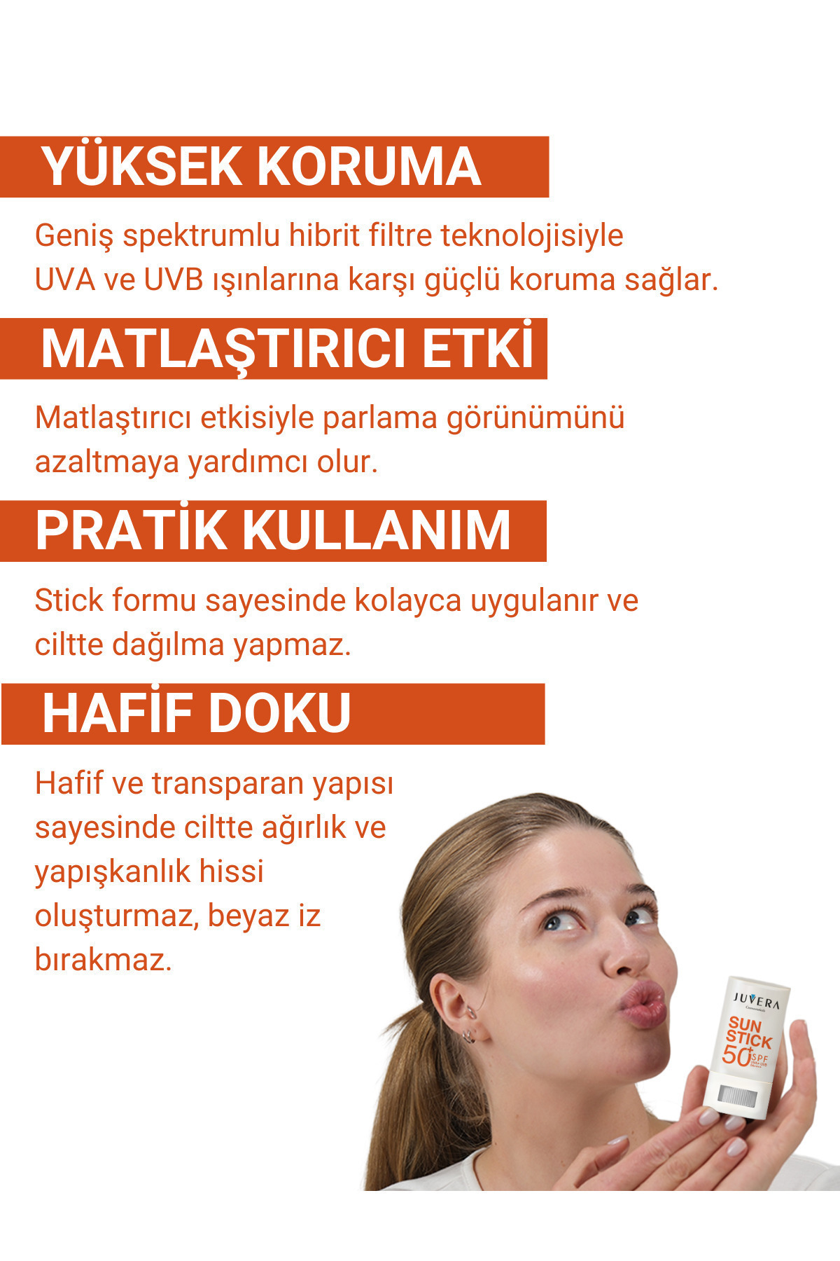 Stick Güneş Koruyucu Krem Karma Ve Yağlı Ciltler Için 50spf Pa++++ 15gr — 100 05 003 — تصویر 5 از 8
