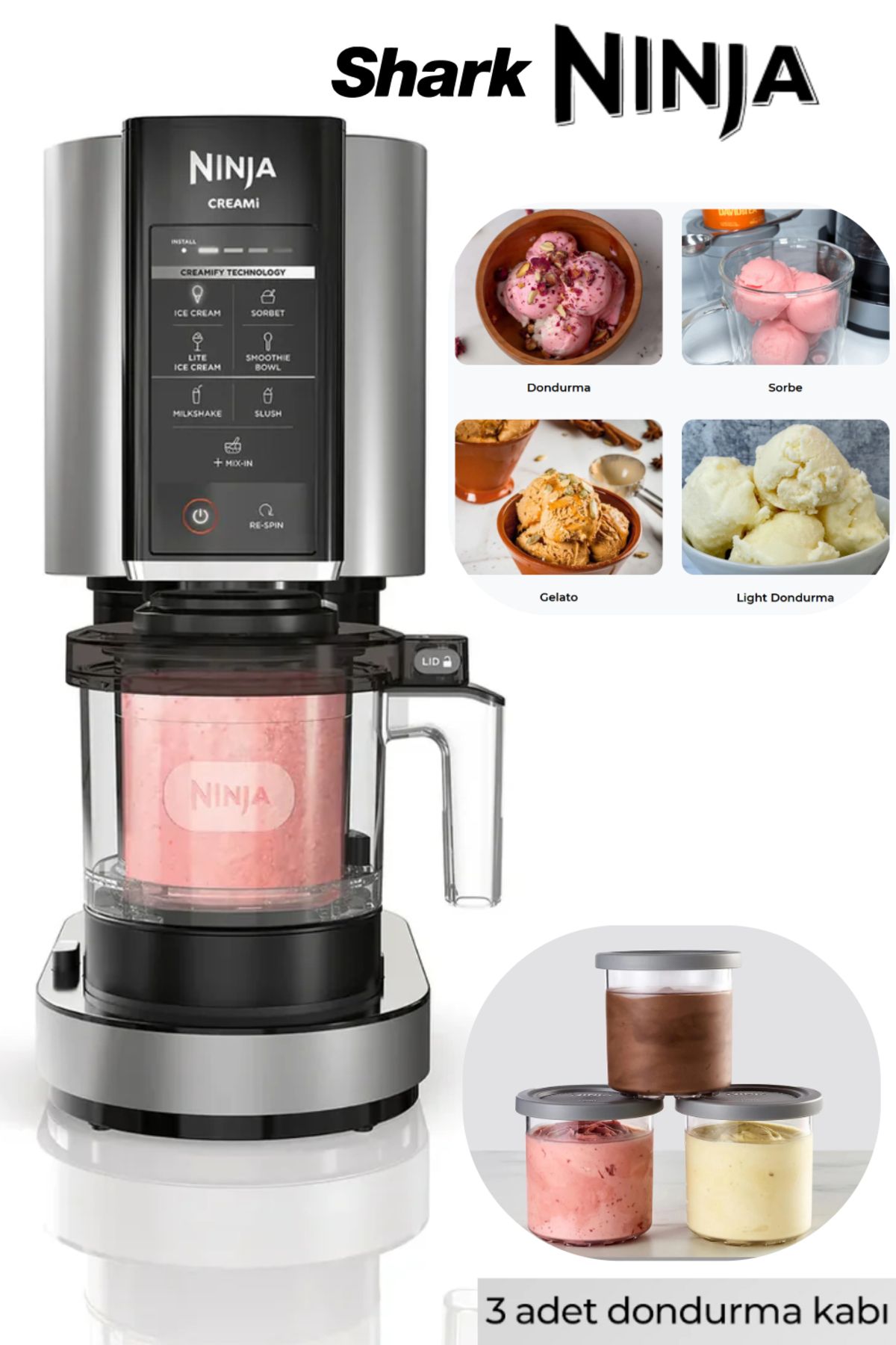 Shark Ninja Ninja Ice Cream Maker Shark Ninja - Dondurma Makinesi