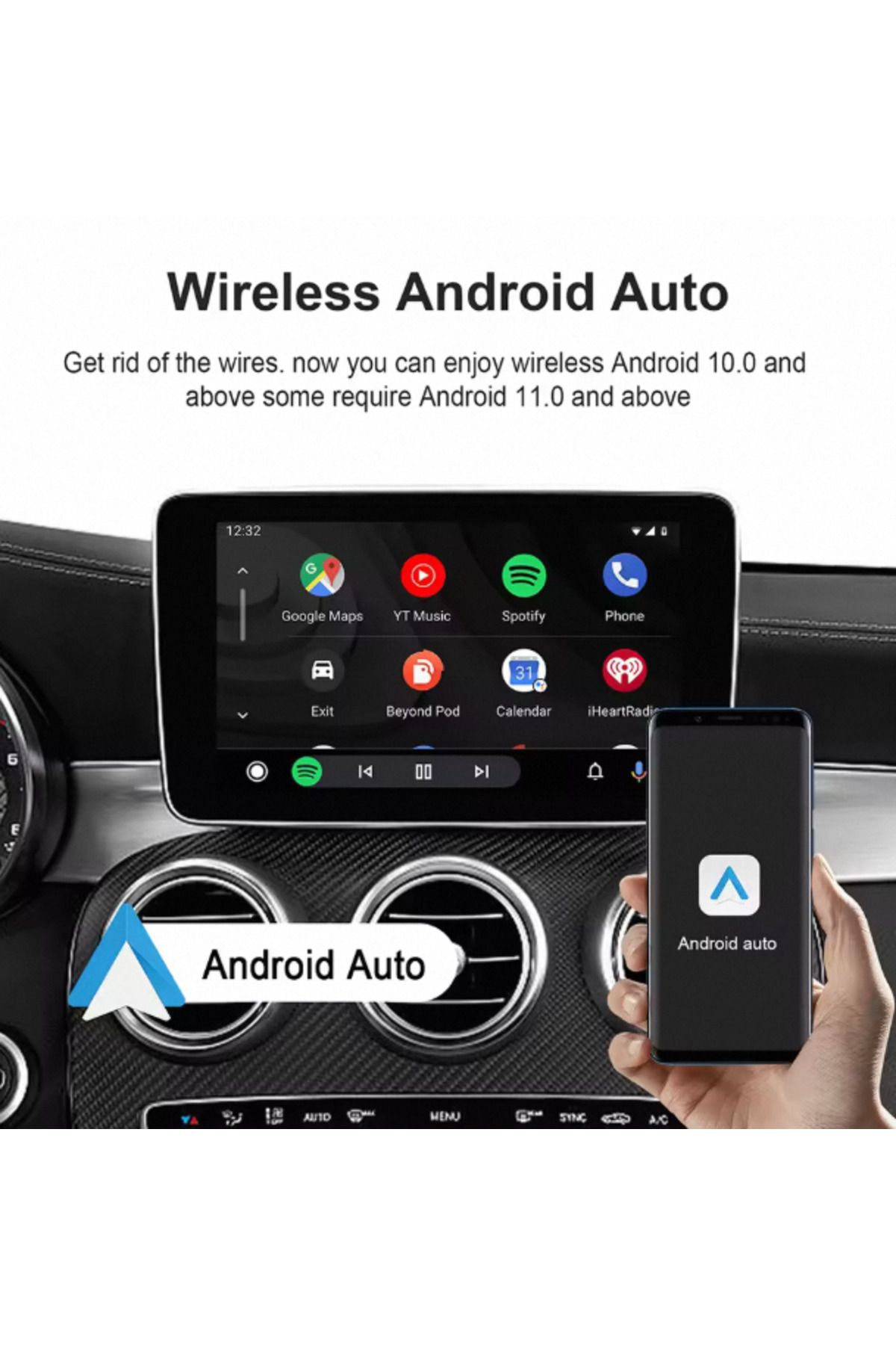 Choice-2GB 32GB Android 13 Ai Box Wired to Wireless Carplay Android Auto Adapter WiFi For Youtube Nexflit C 5