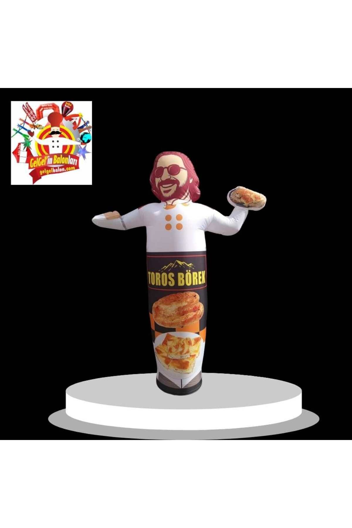 Gel Gel Balon KİŞİYE ÖZEL TASARIM VE BASKILAR İLE 3 METRE BOYUNDA ÇELİK KAZAN ALT TABLA LED IŞIKLI REKLAM BALONU