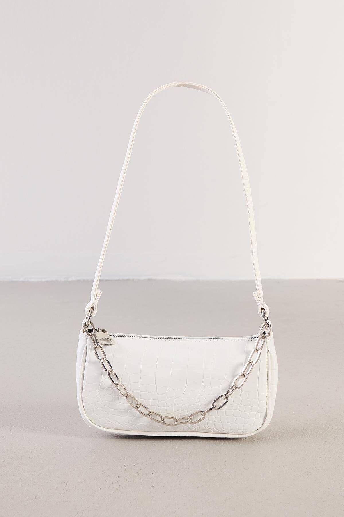 Addax-Crocodile Patterned Hanging Bag Ç06-G10 3
