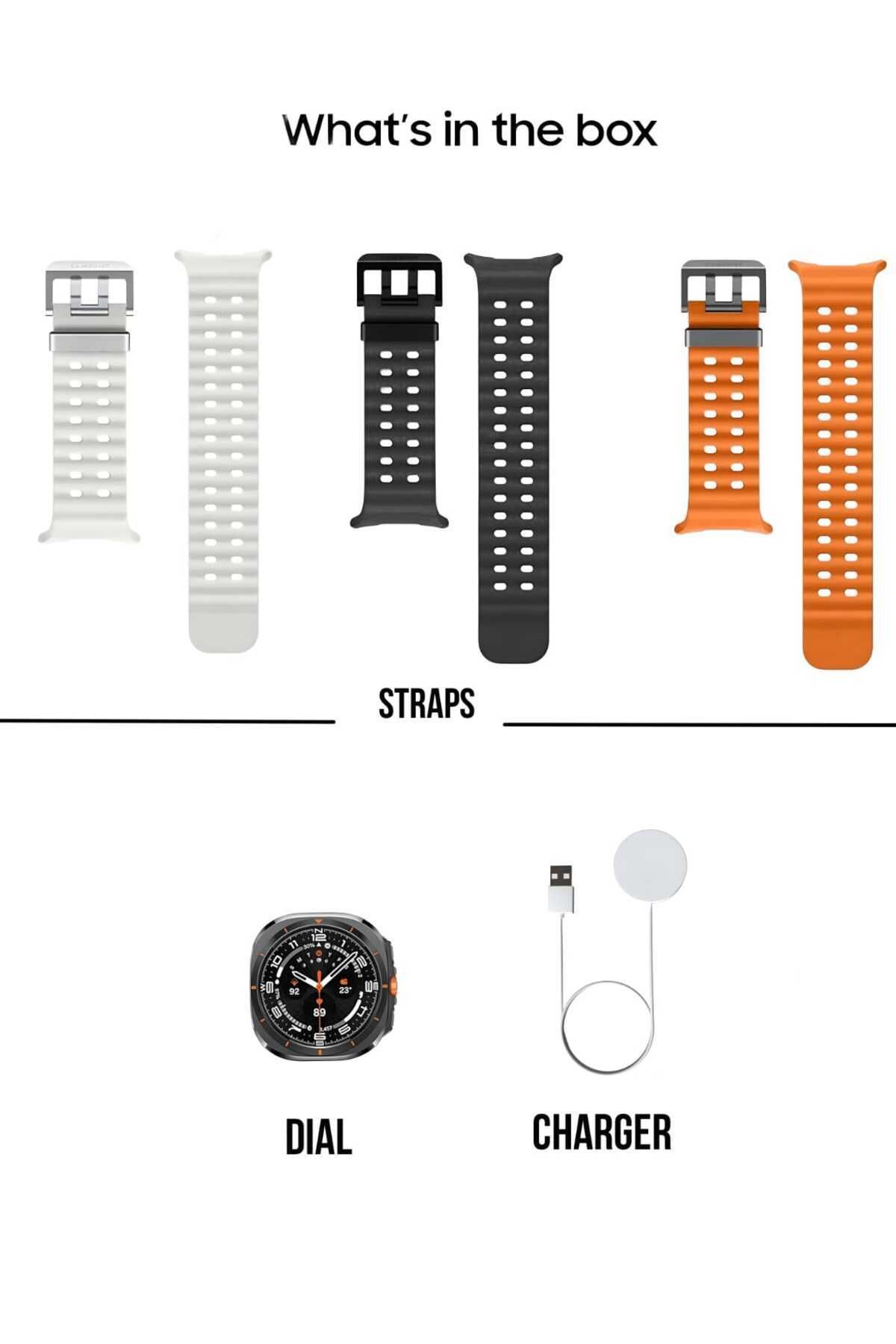 Generic-Ultra Smart Watch For Samsung, Android And Ios With 3 Straps Waterproof , Heart Rate, Calling 4