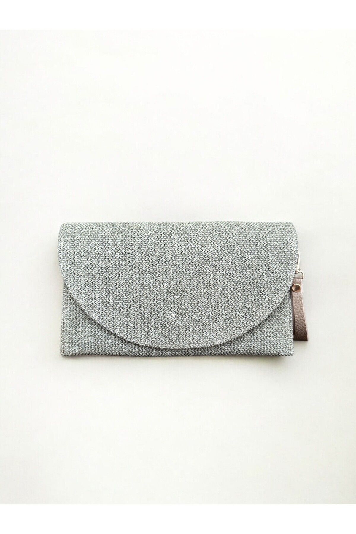 ila bags Ada Hasır Clutch Yeşil Çanta