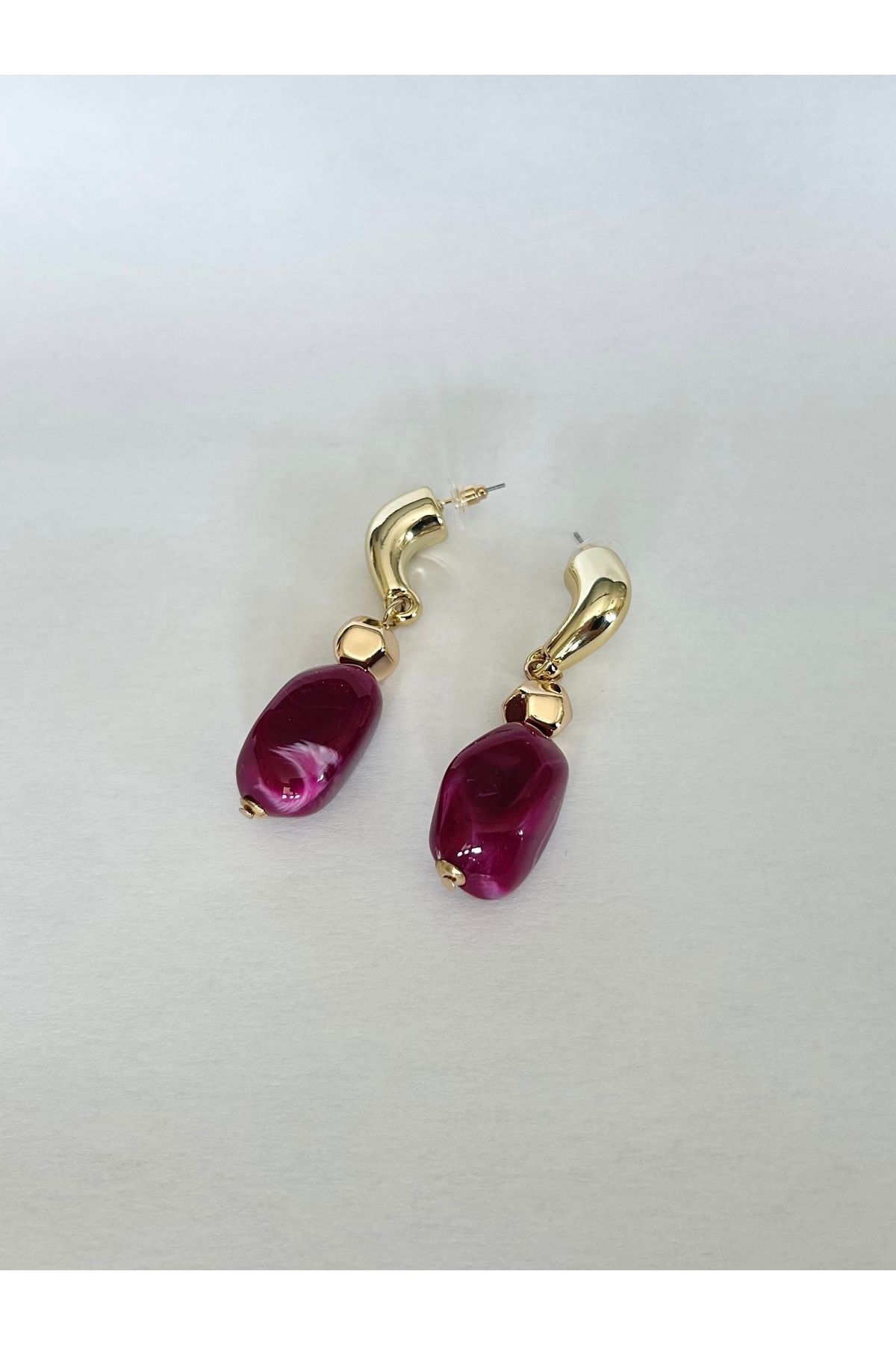 ayoljewelry Çelik Doğal Taş Küpe