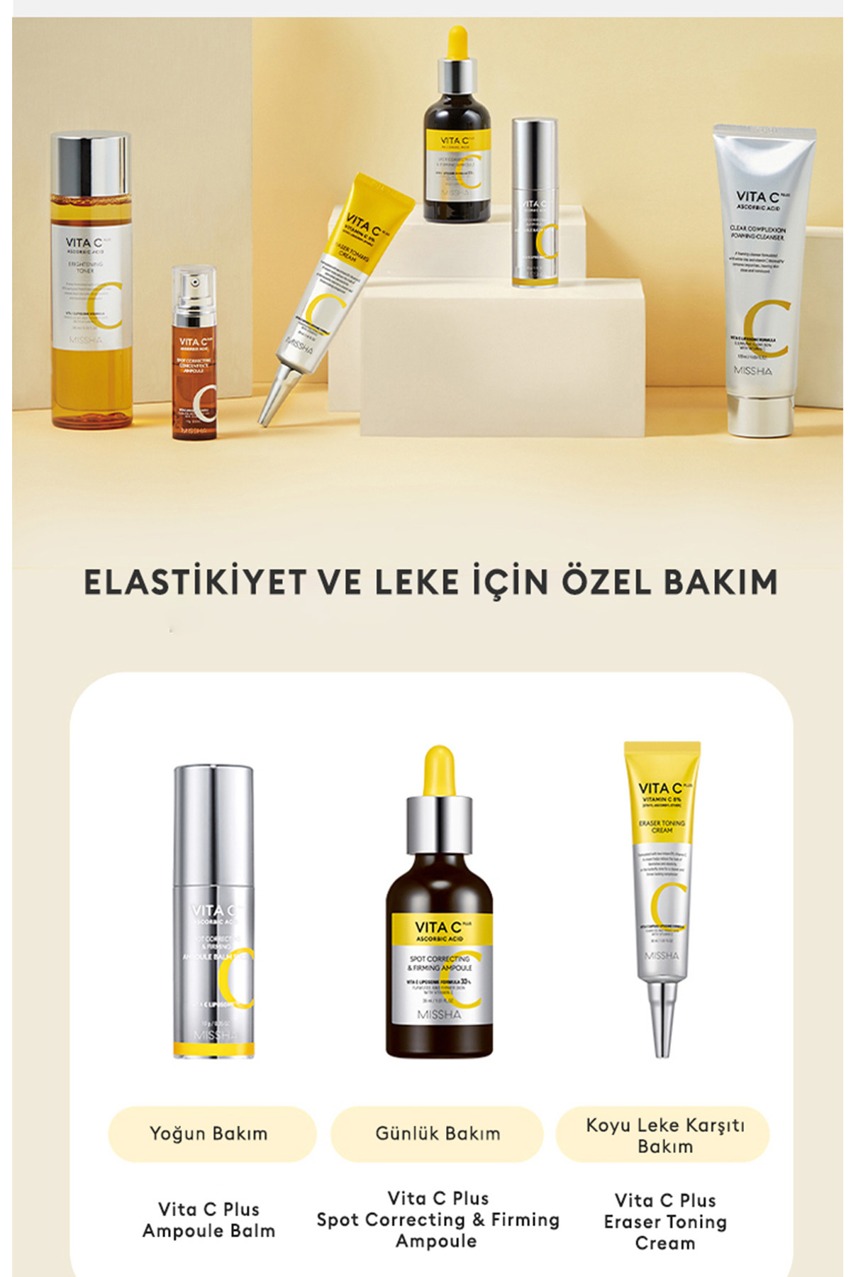 Leke Ve Yaşlanma Karşıtı C Vitamini Içerikli Aydınlık Görünüm Sunan Bakım Seti Vita C Plus Set — 111197 — تصویر 6 از 6